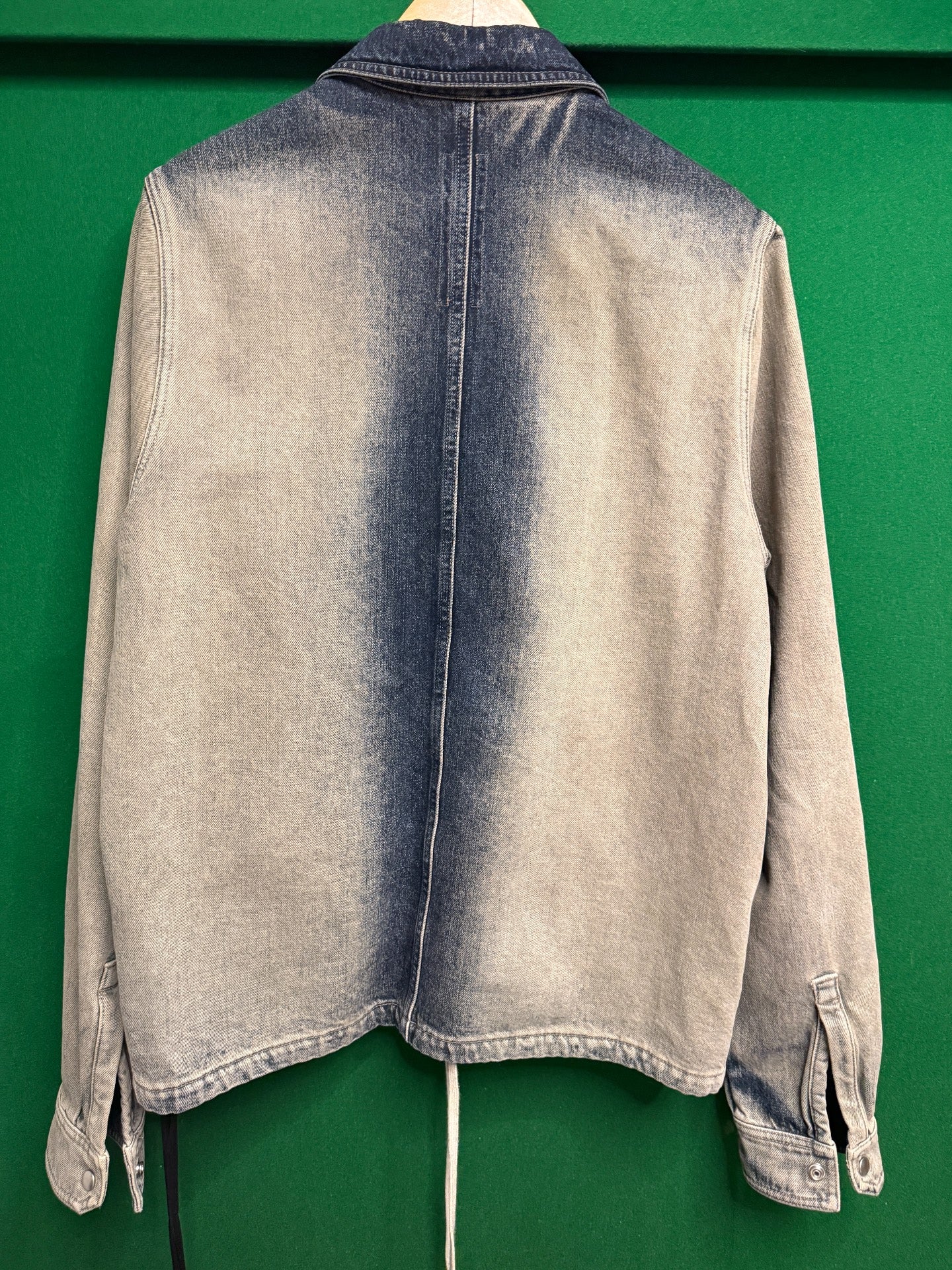 Rick Owens Drkshdw Gradient Washed Denim Jacket
