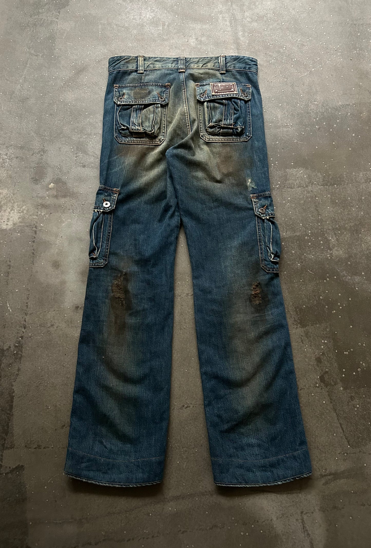 Dolce&Gabbana Cargo Pants with Mud Dye