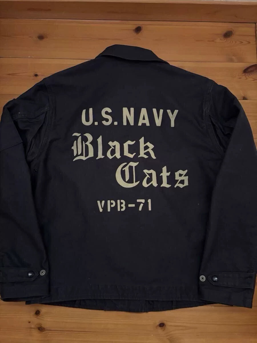 Black U.S. Navy Black Cats Jacket