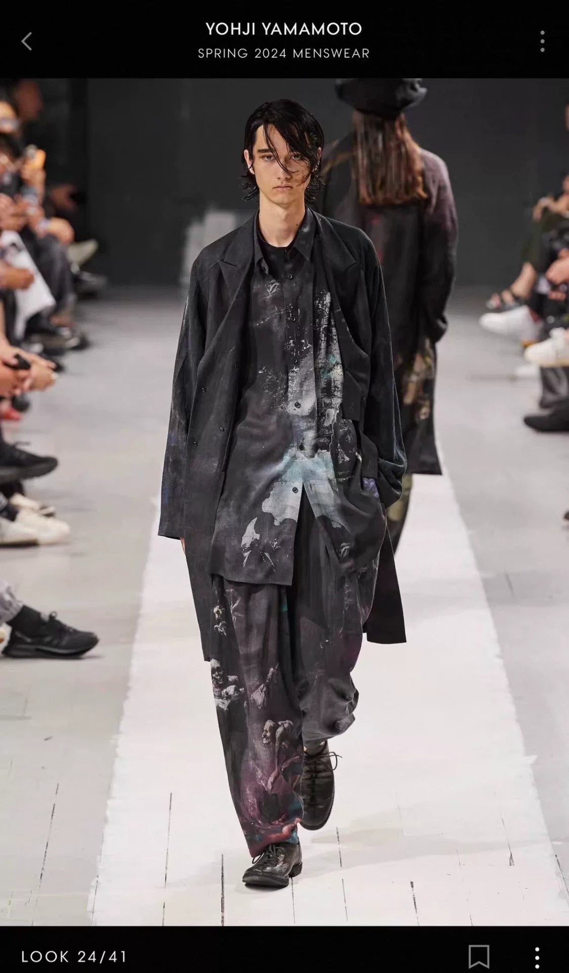Yohji Yamamoto Oil Painting Shirt