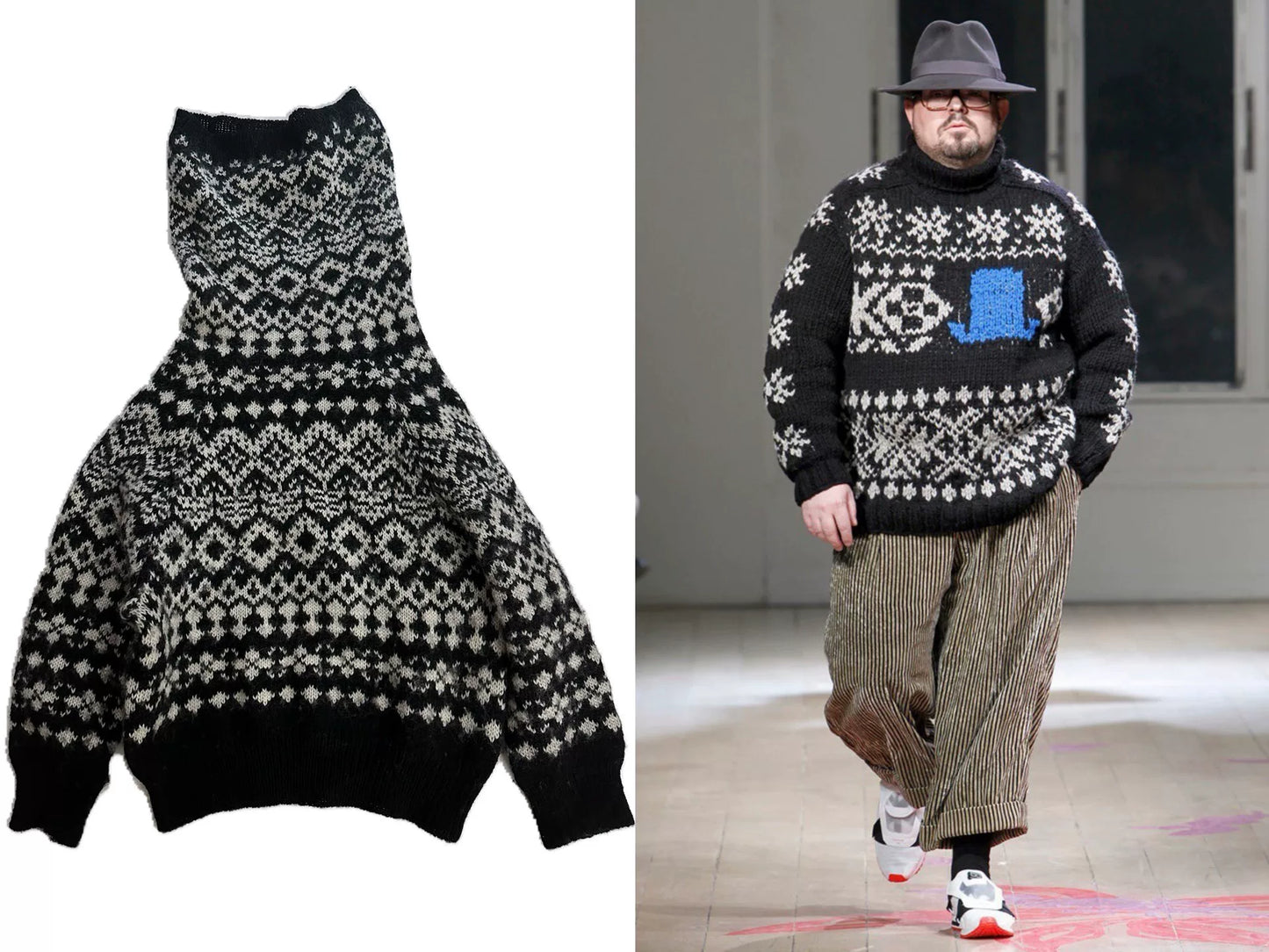 Yohji Yamamoto 11AW Geometric Sweater