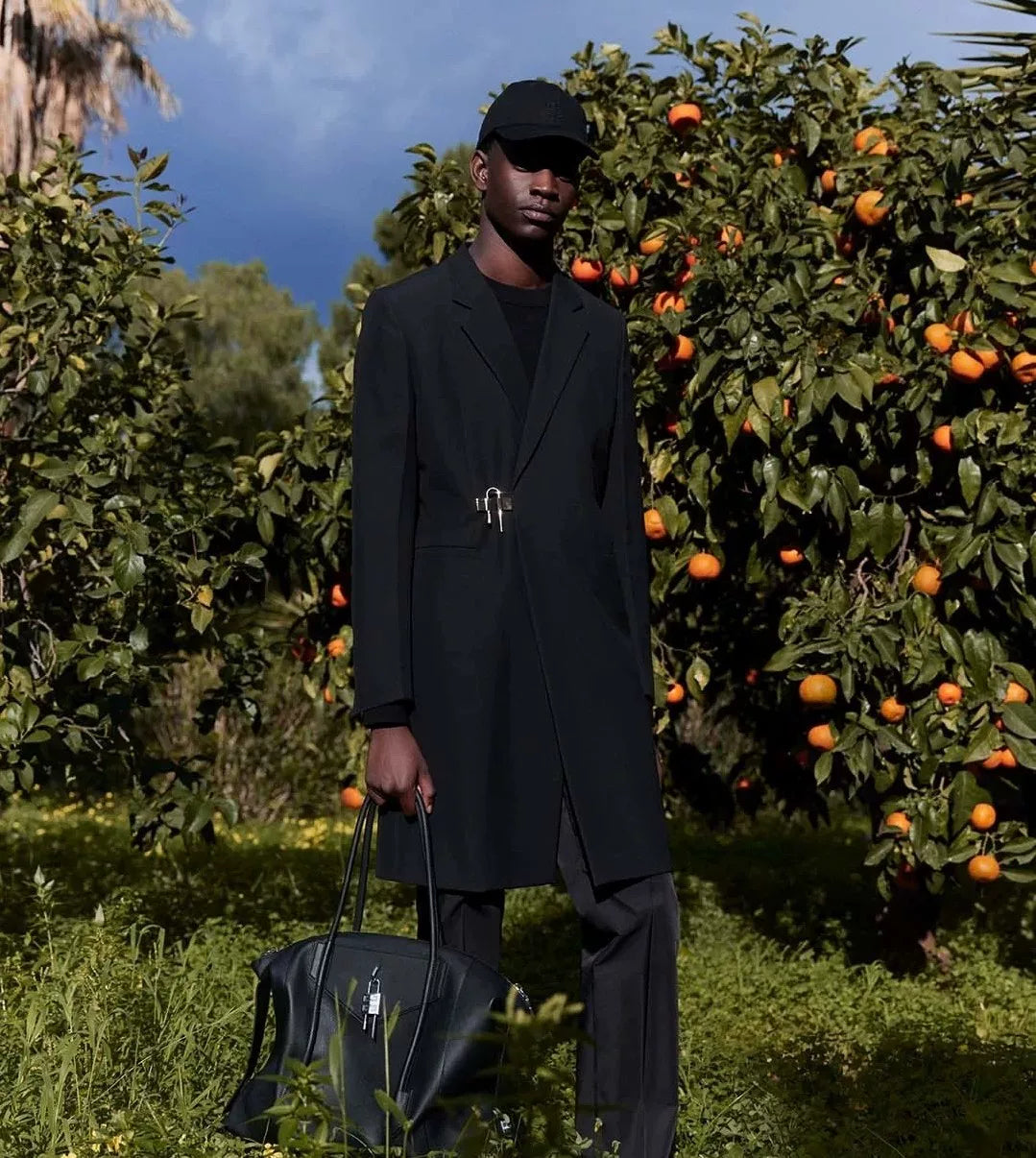 Givenchy Black Wool Coat for Men