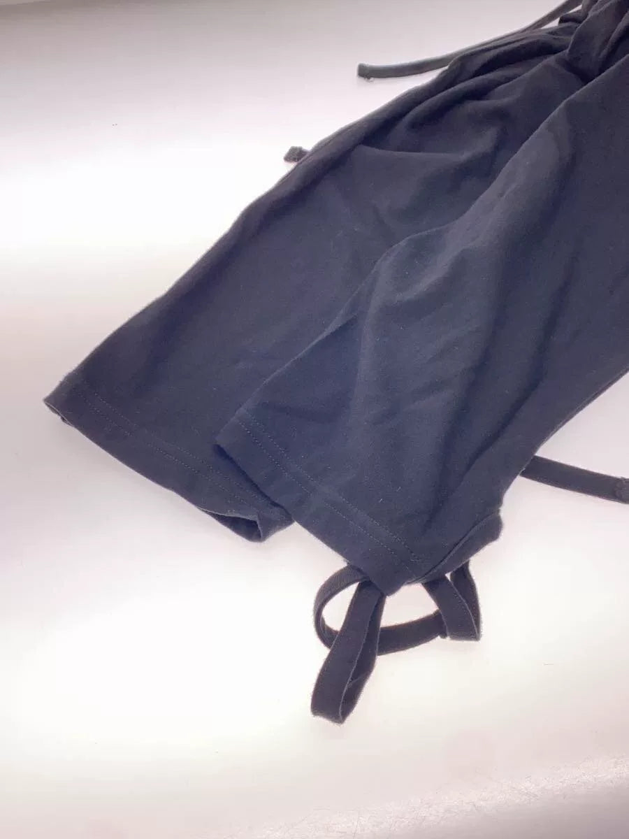 Black Long Sleeve T-Shirt with Unique Collar