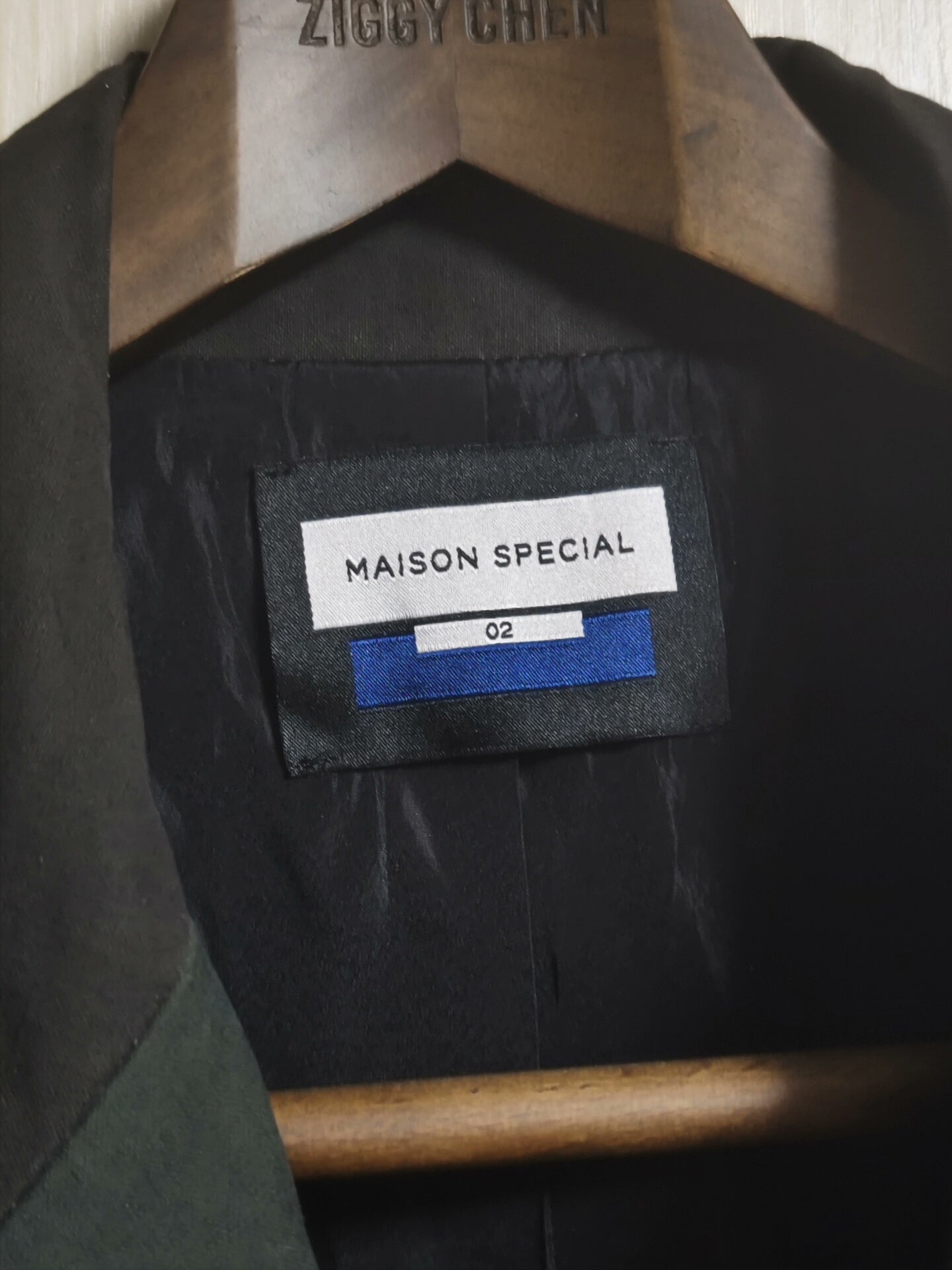 long black coat from maison special