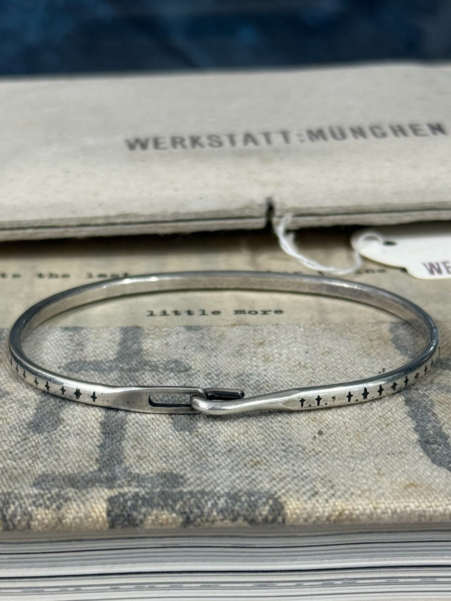 Werkstatt Munchen Silver Cross Bracelet Size S