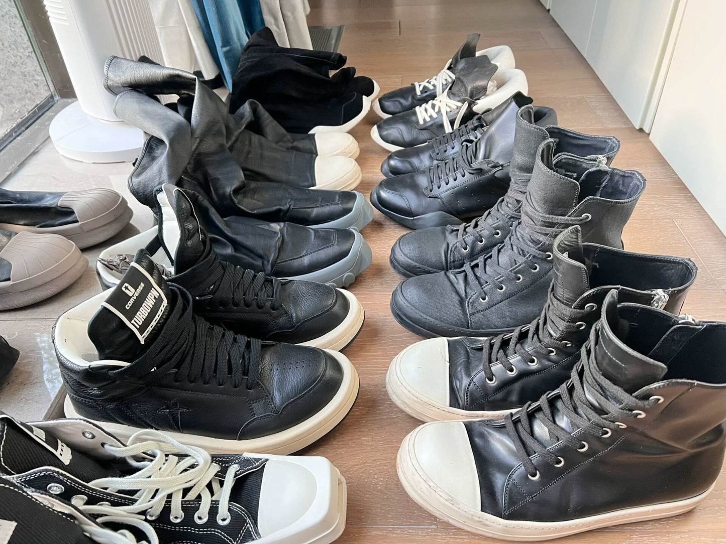 Rick Owens Black Socks Boots