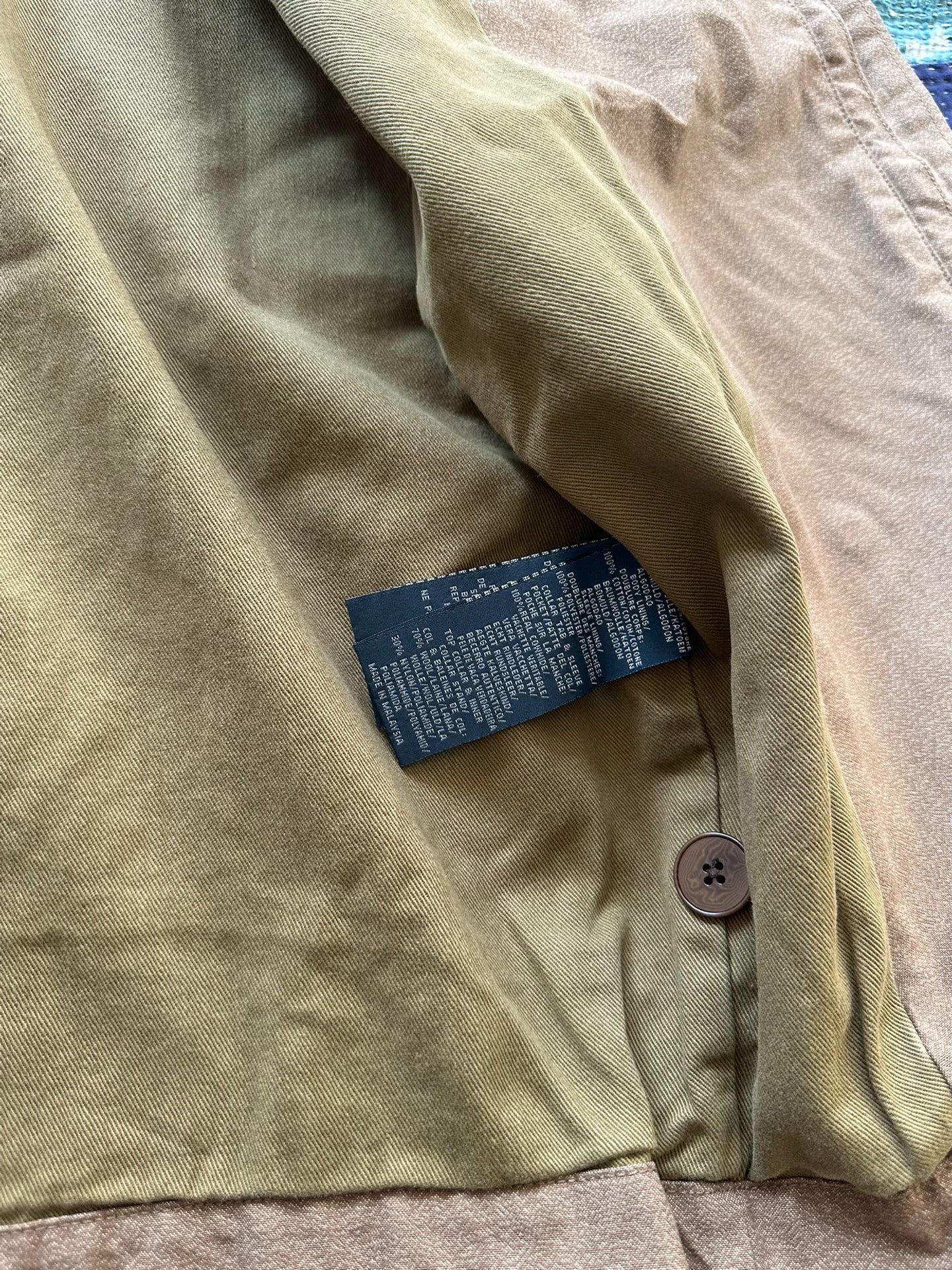 ralph lauren military style patchwork jacket