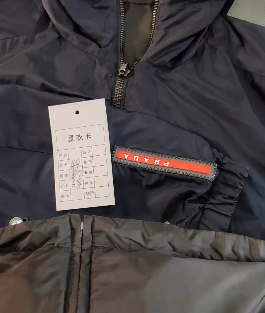 Prada Reversible Cotton Jacket with Logo