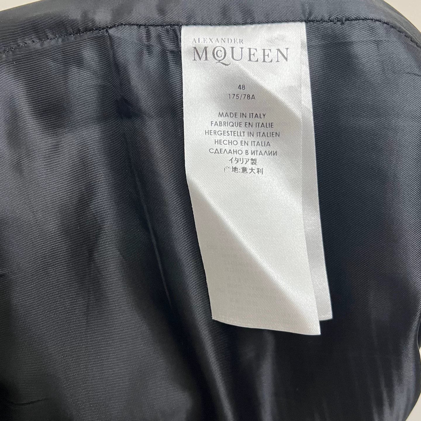 Alexander McQueen Black Cut-Out Pants