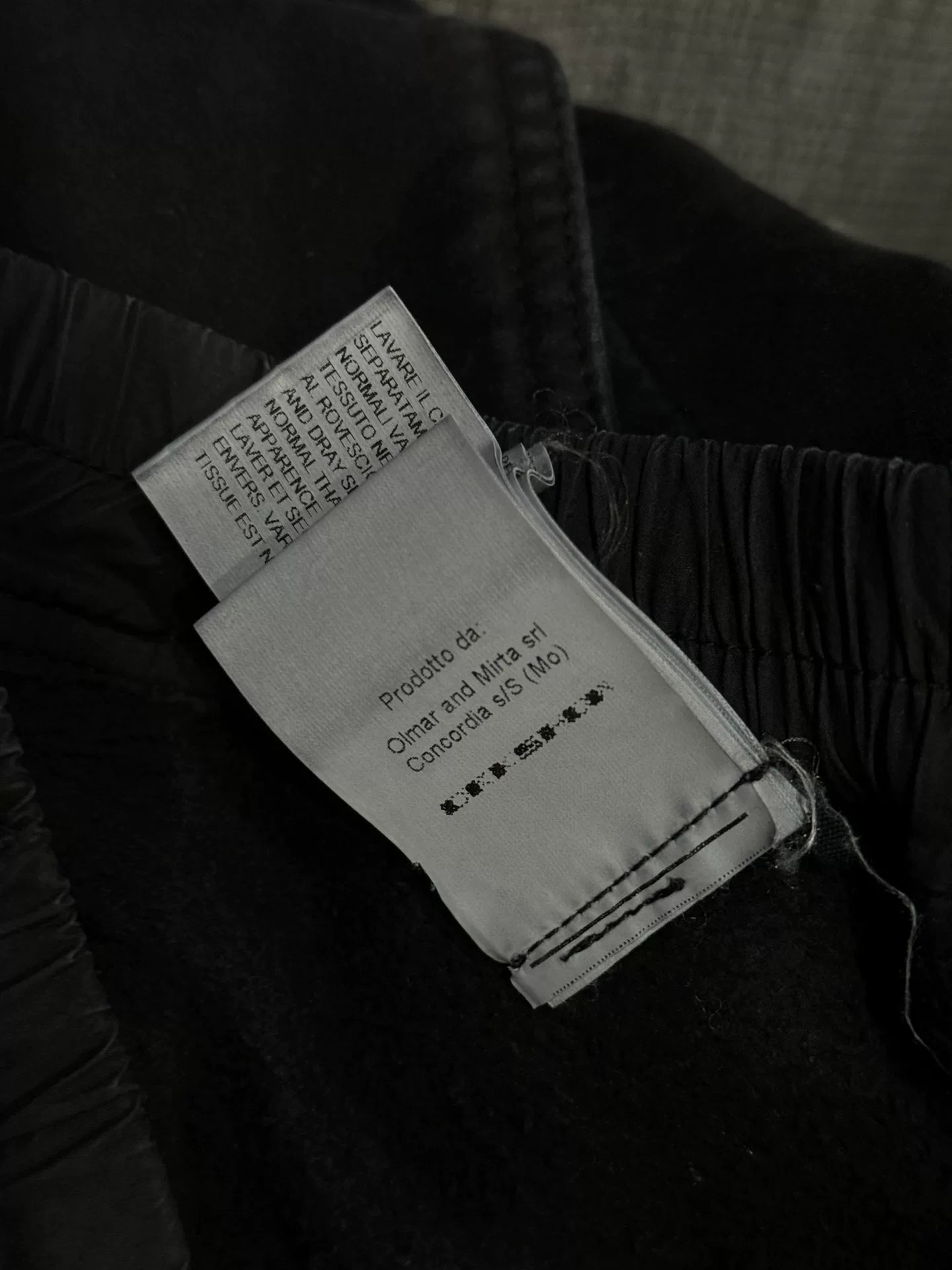rick owens thick cotton layered shorts