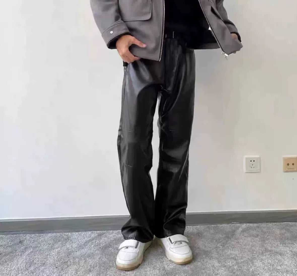 Our Legacy Black Leather Trousers