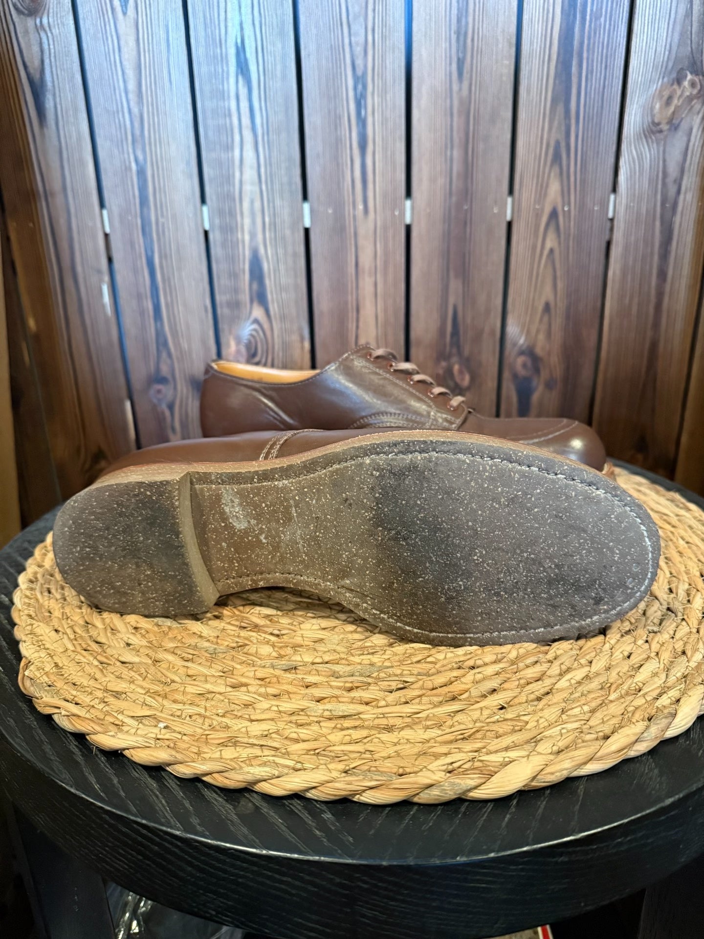 U-tip Leather Shoes with Original Box