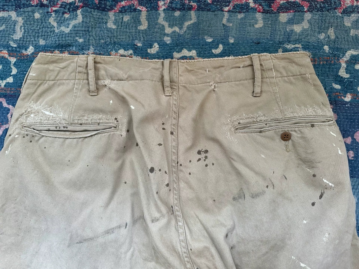 unique patchwork casual pants limited edition