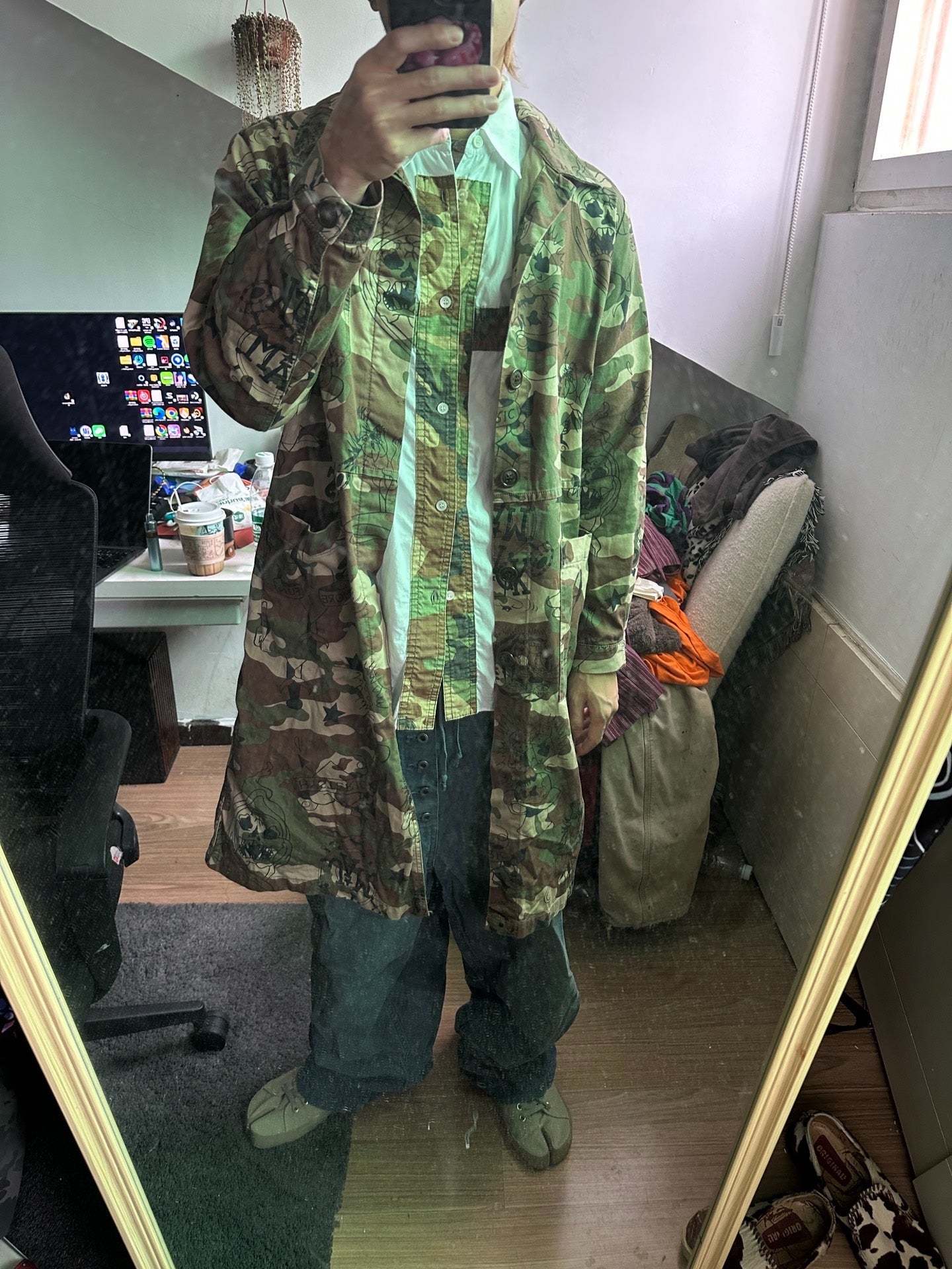 Hysteric Glamour Camouflage M65 Trench Coat