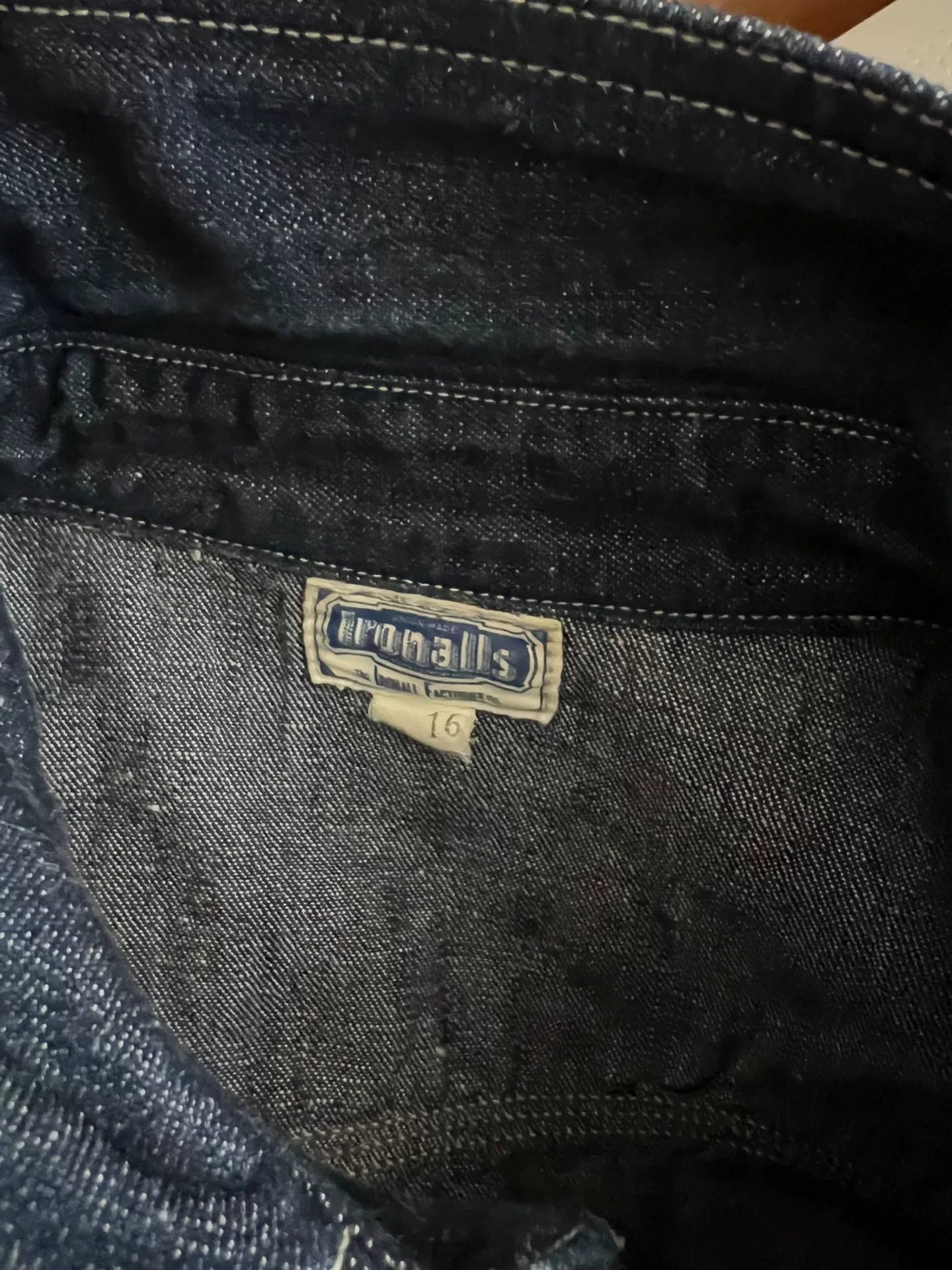 limited edition iron-buttoned denim shirt