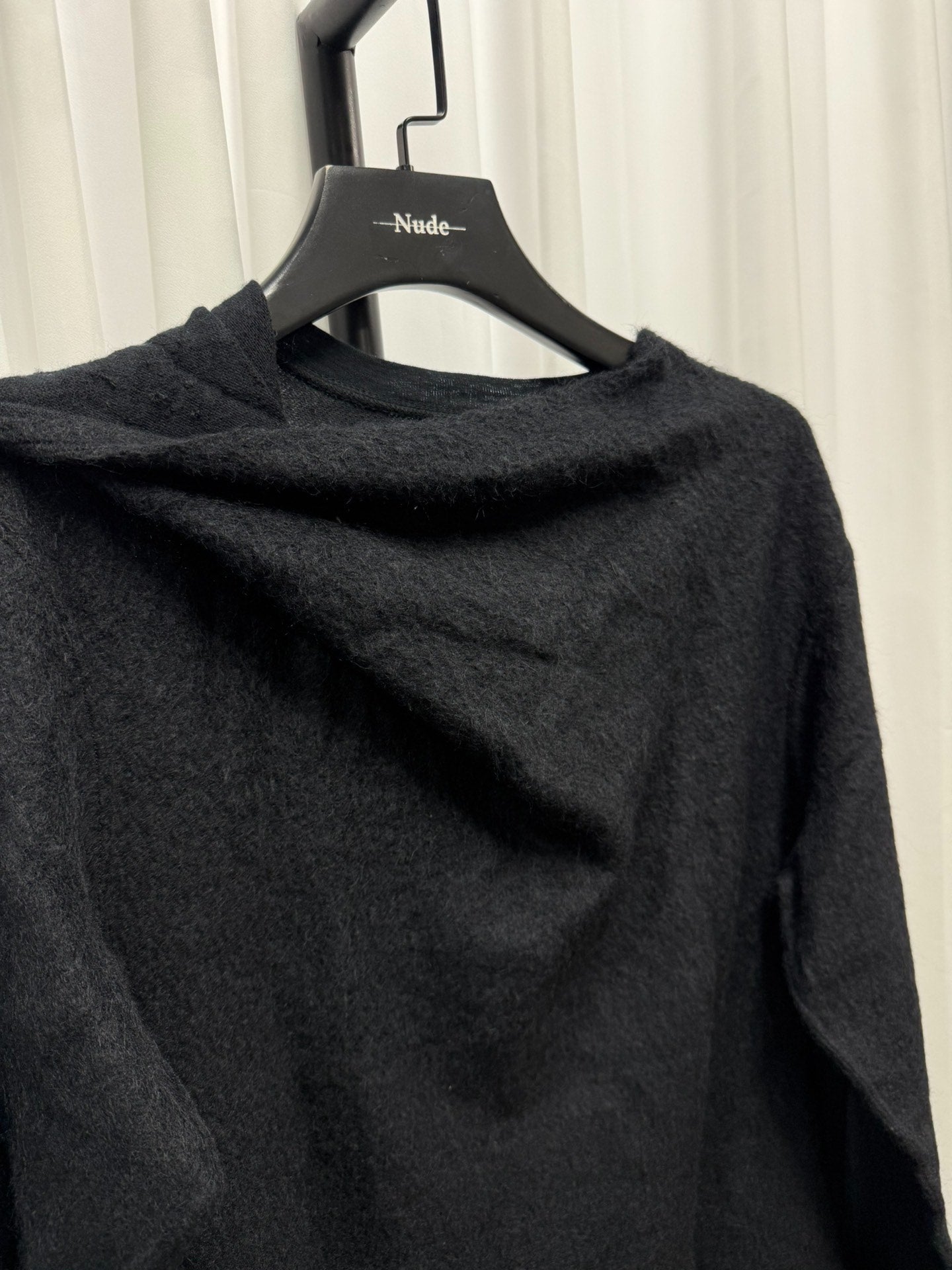 Julius 7 Plush Scarf Collar Longsleeve