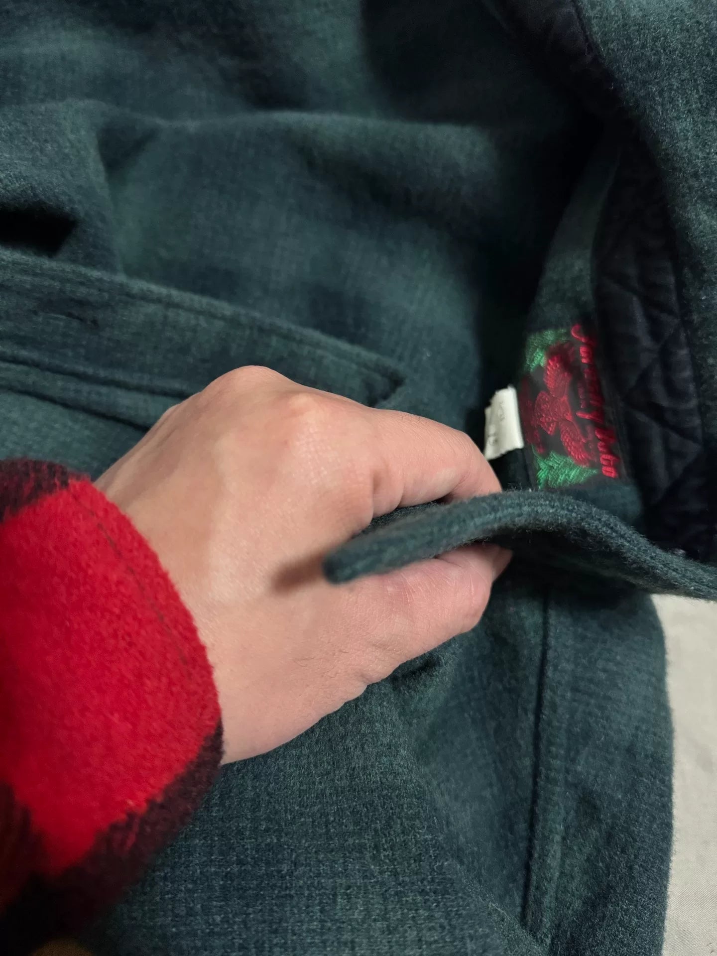 Heavyweight Wool Hunting Shirt in Green