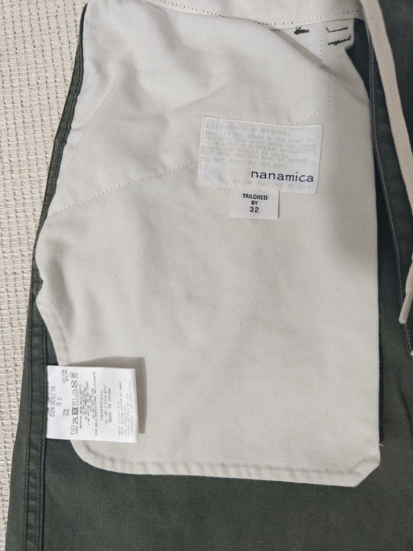 NANAMICA Field Straight-Leg Pants