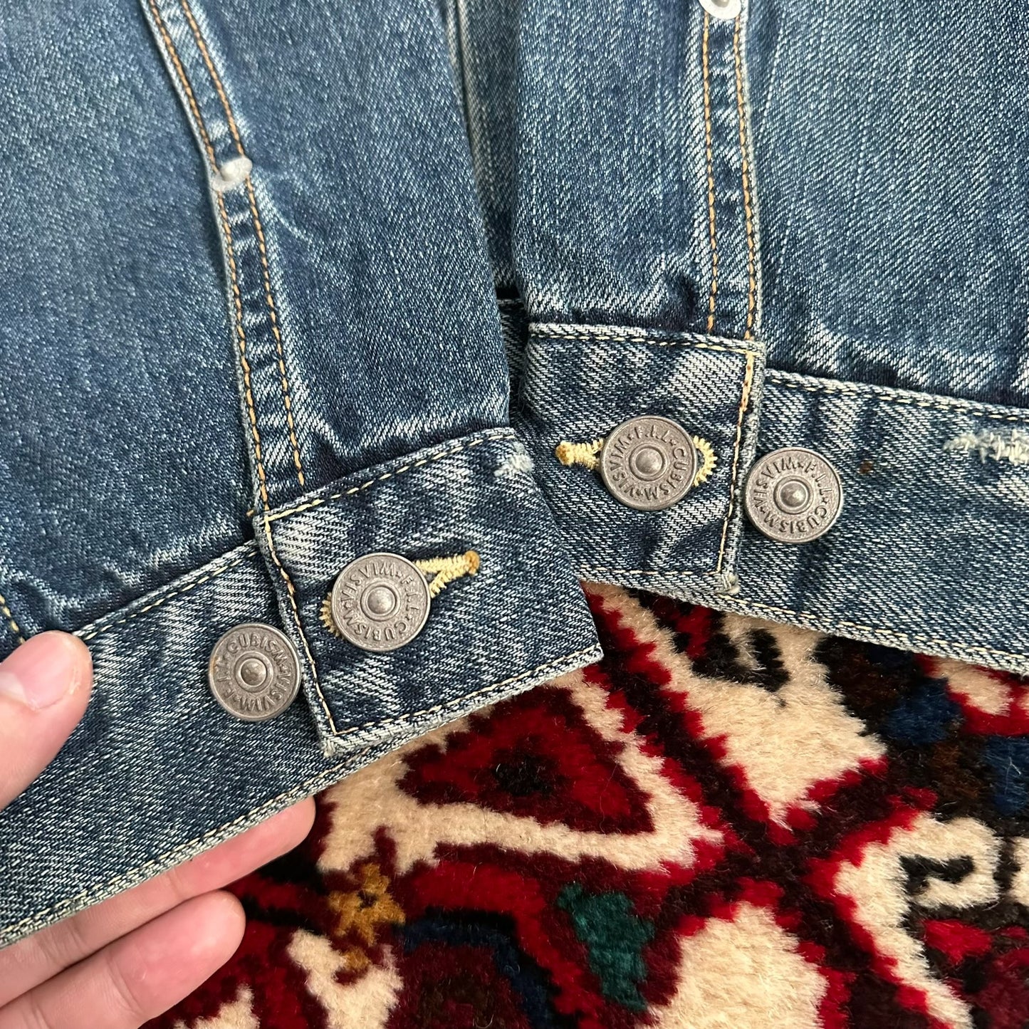 visvim 11aw 101 yellow mud denim jacket