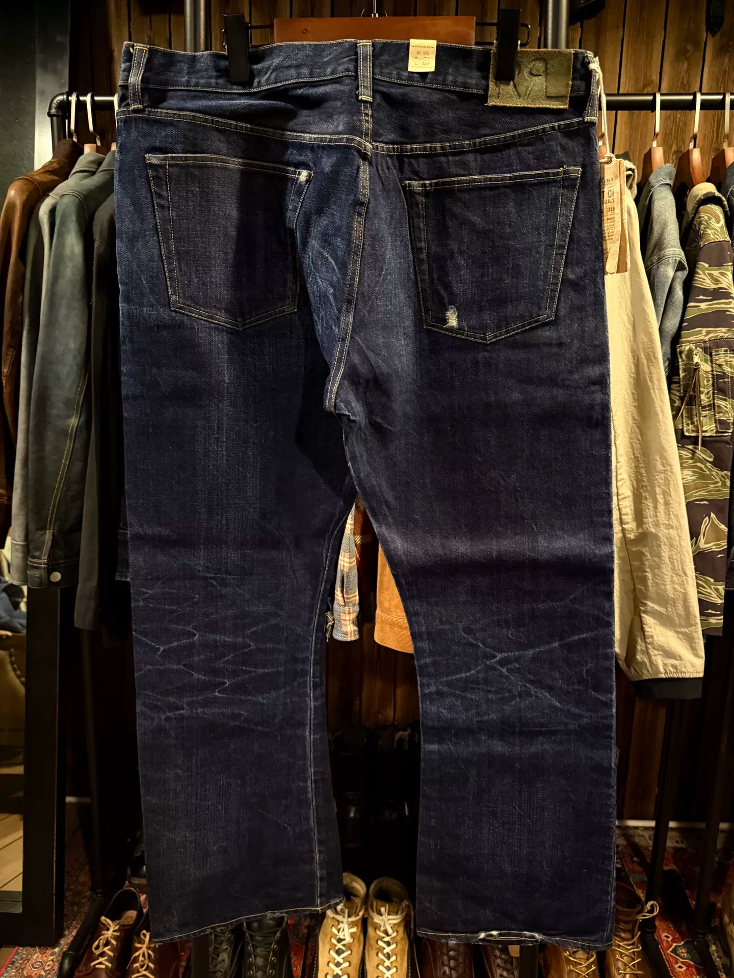 RRL Jeans 35-30 Dark Blue