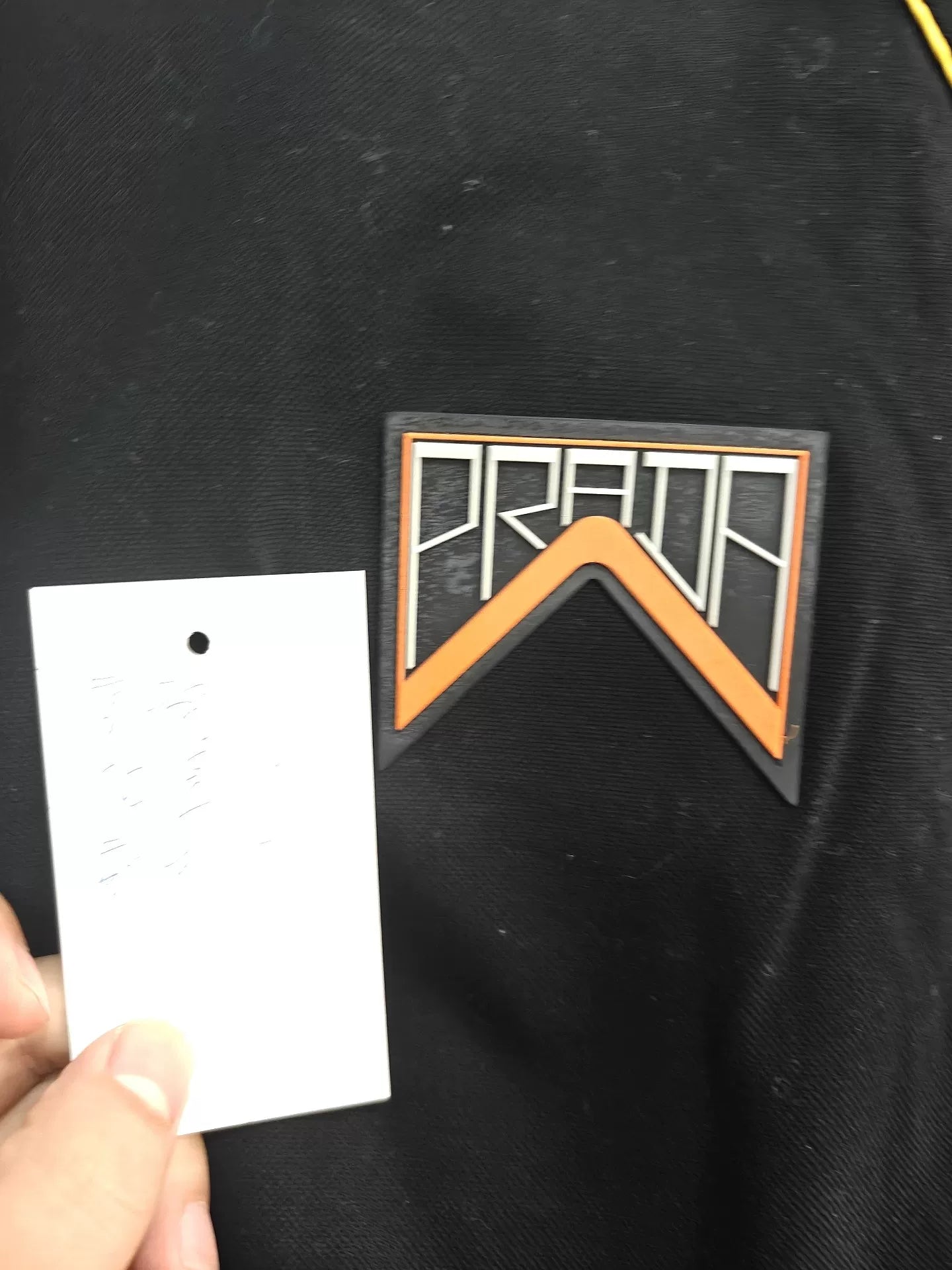 Prada Large Logo Short Sleeve Top