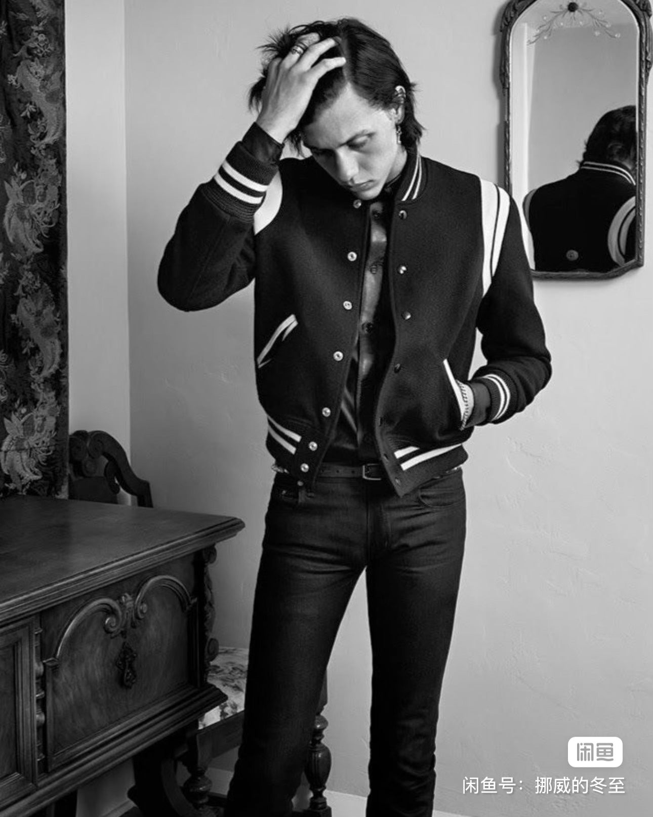 Saint Laurent 13FW Varsity Jacket
