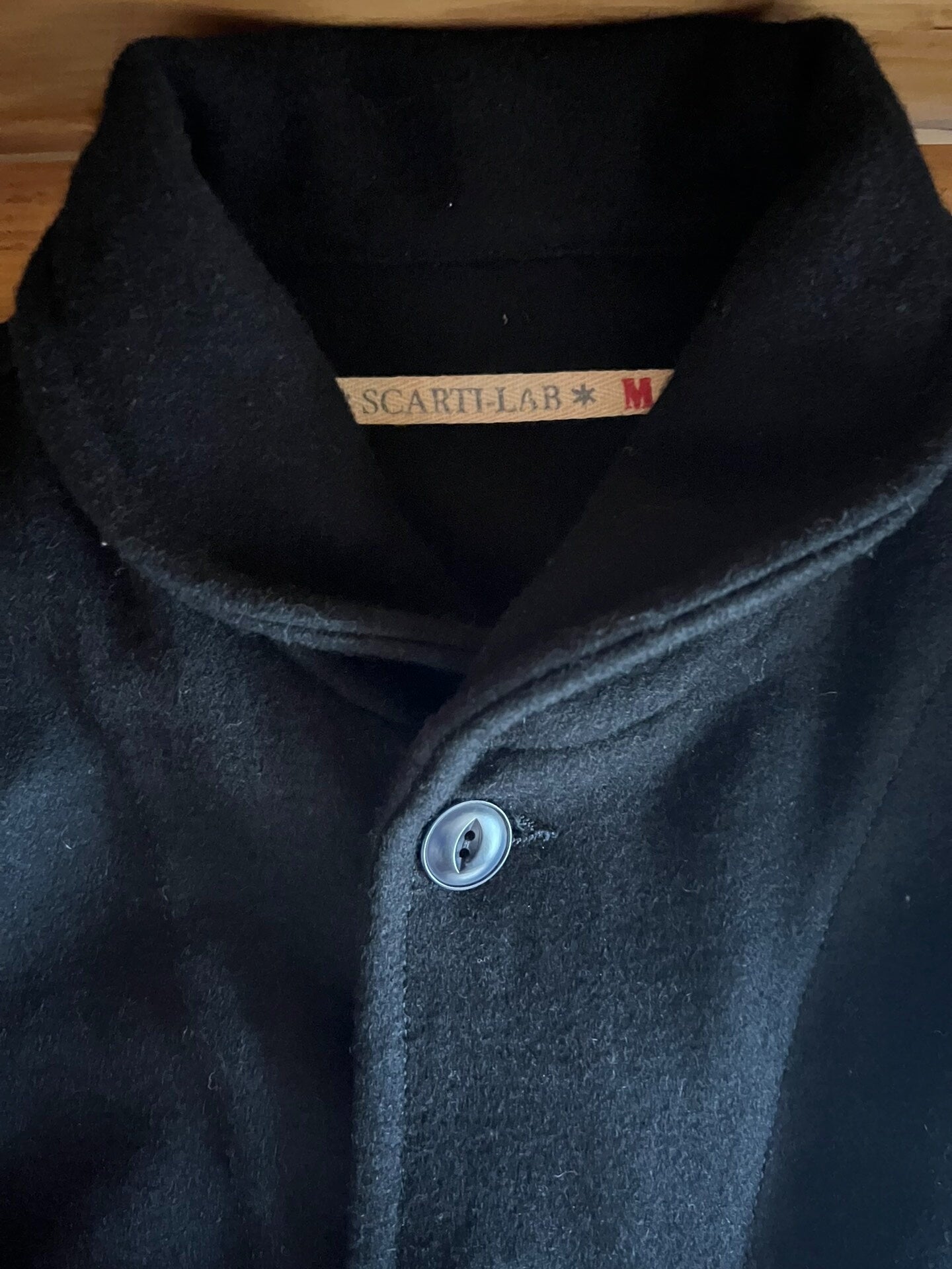 italian wool jacket with black color