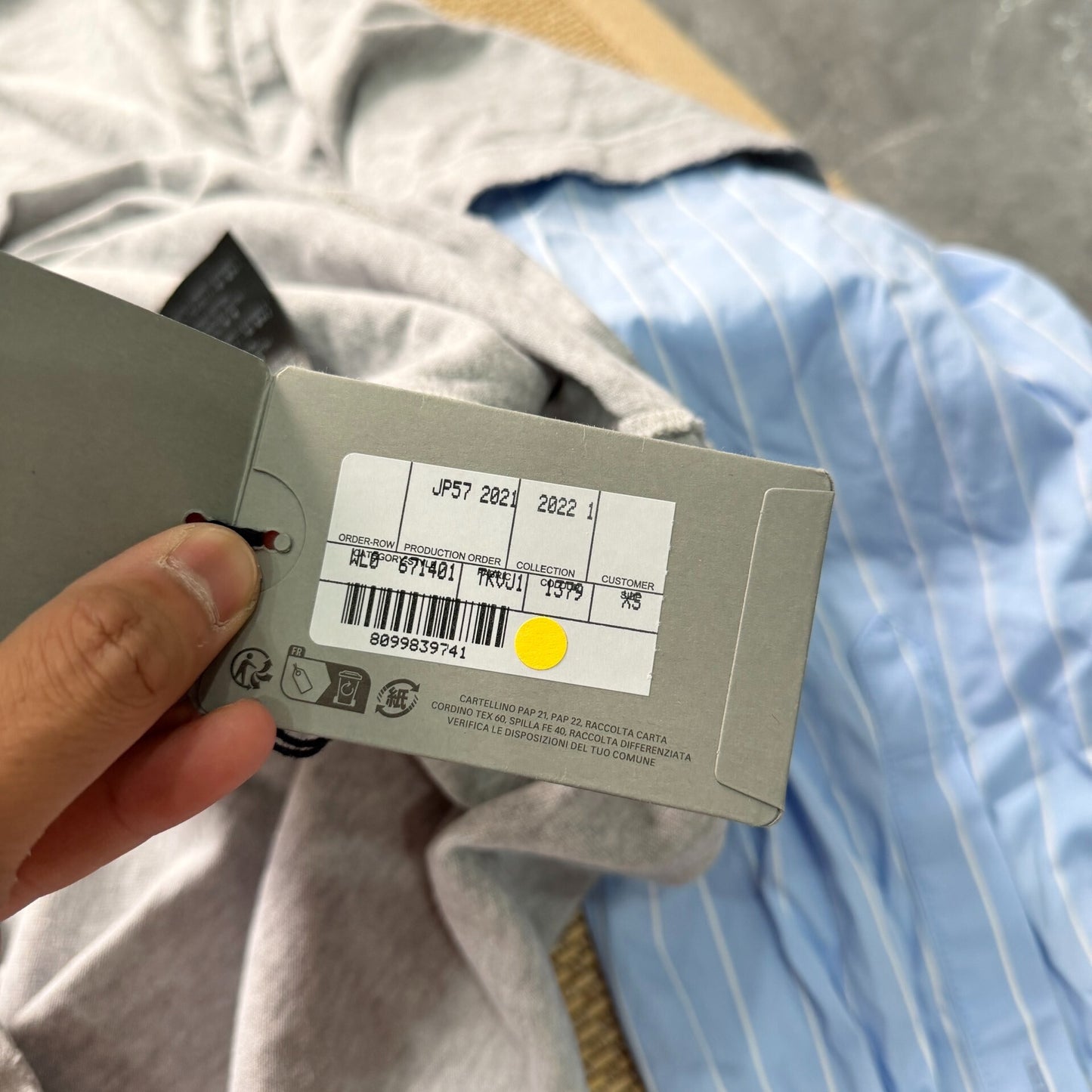 Balenciaga Gray Long Sleeve Shirt