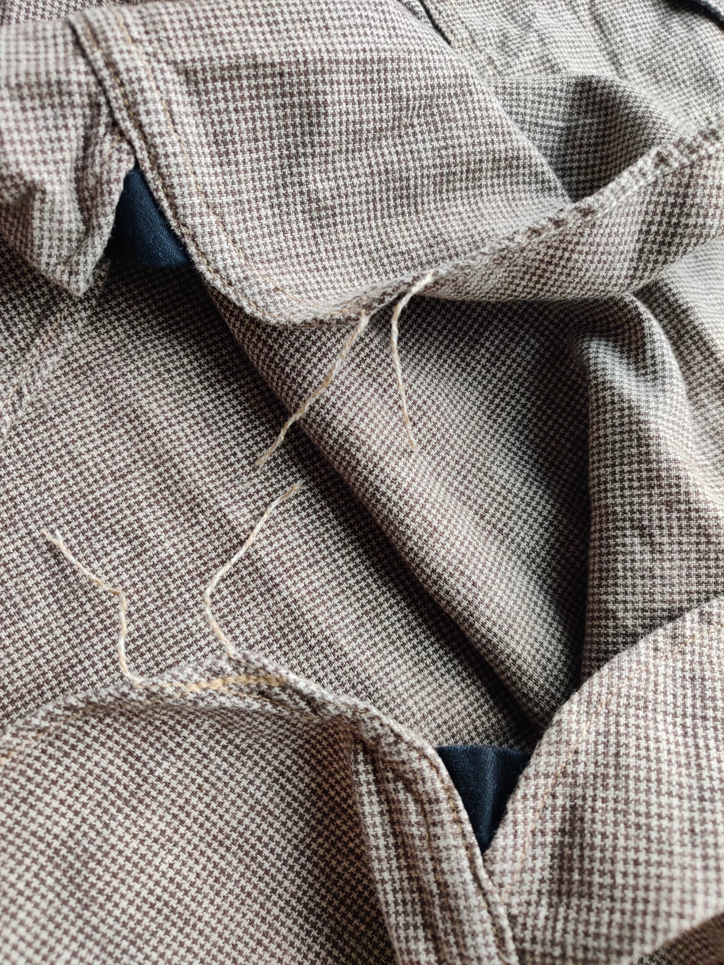 Stylish Checked Shirt with Zipper Detail