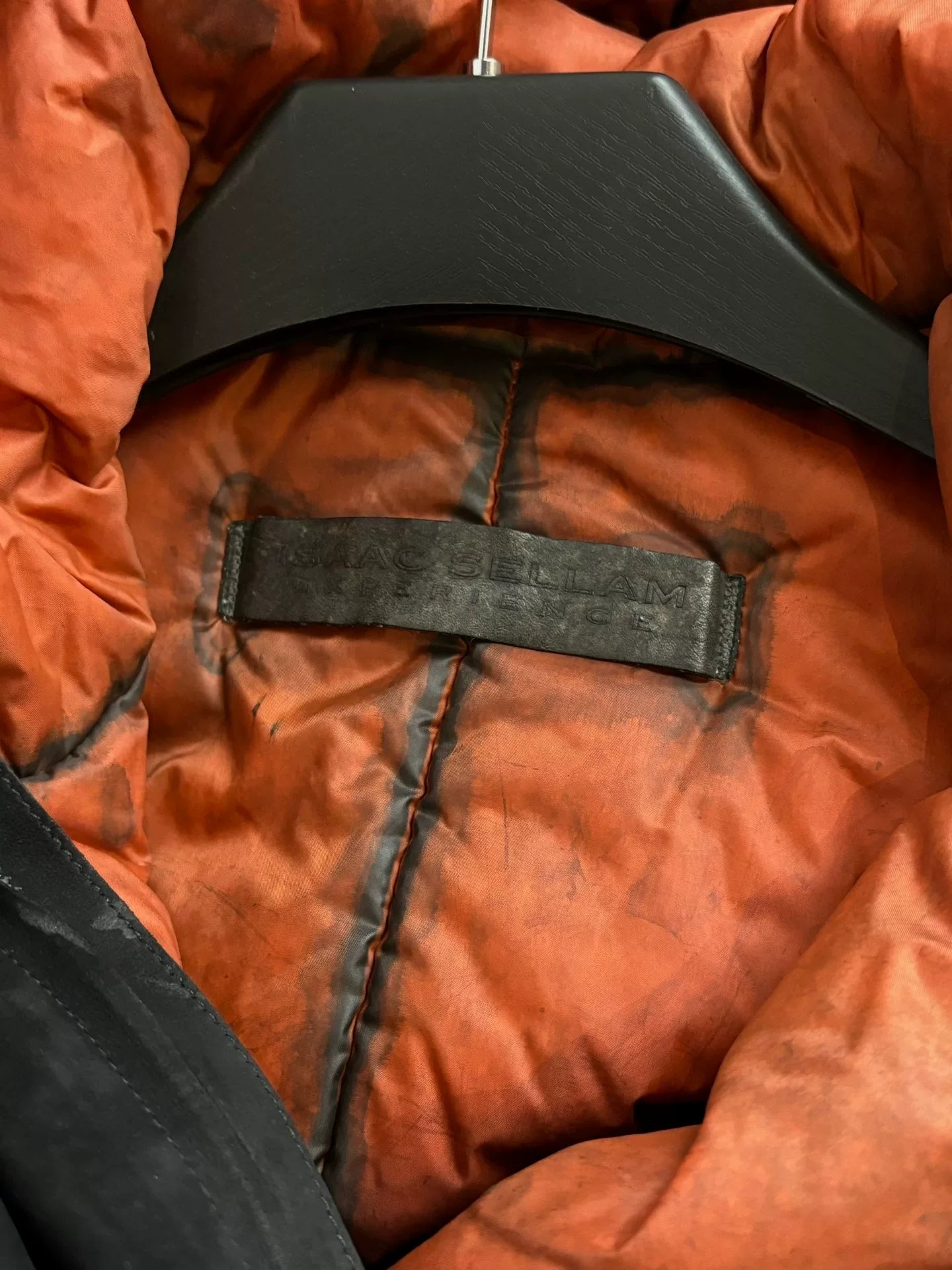 isaac sellam leather hooded jacket