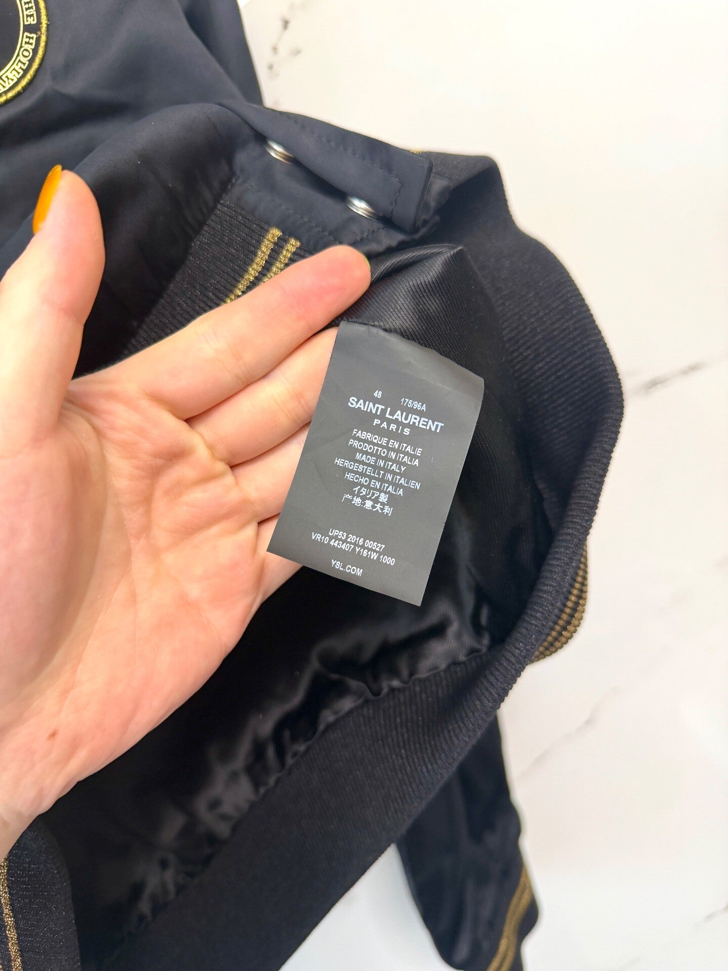 saint laurent hollywood jacket black 48