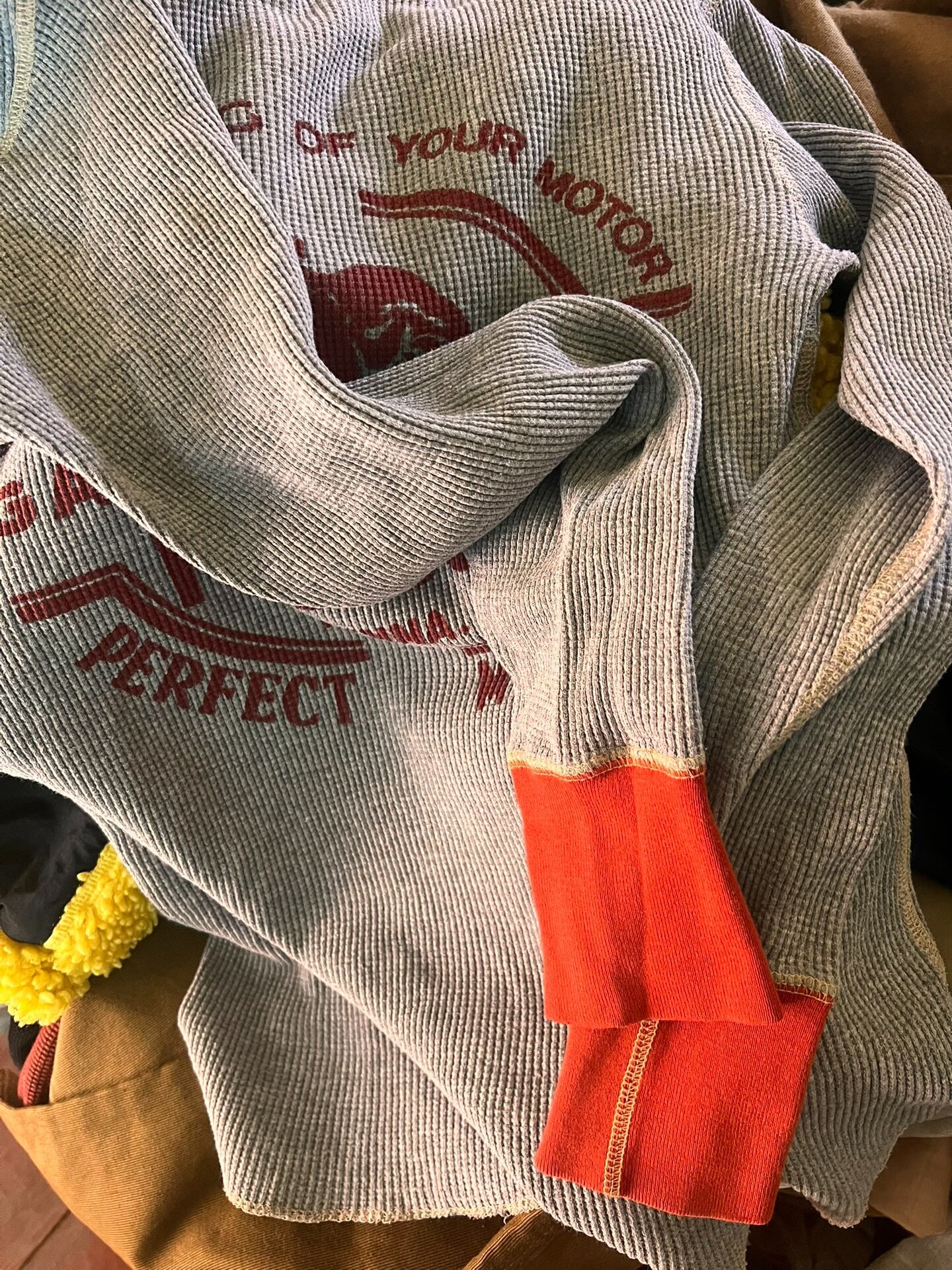 Freewheelers Waffle Knit Top Size S