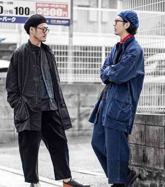 porter classic military coat in black