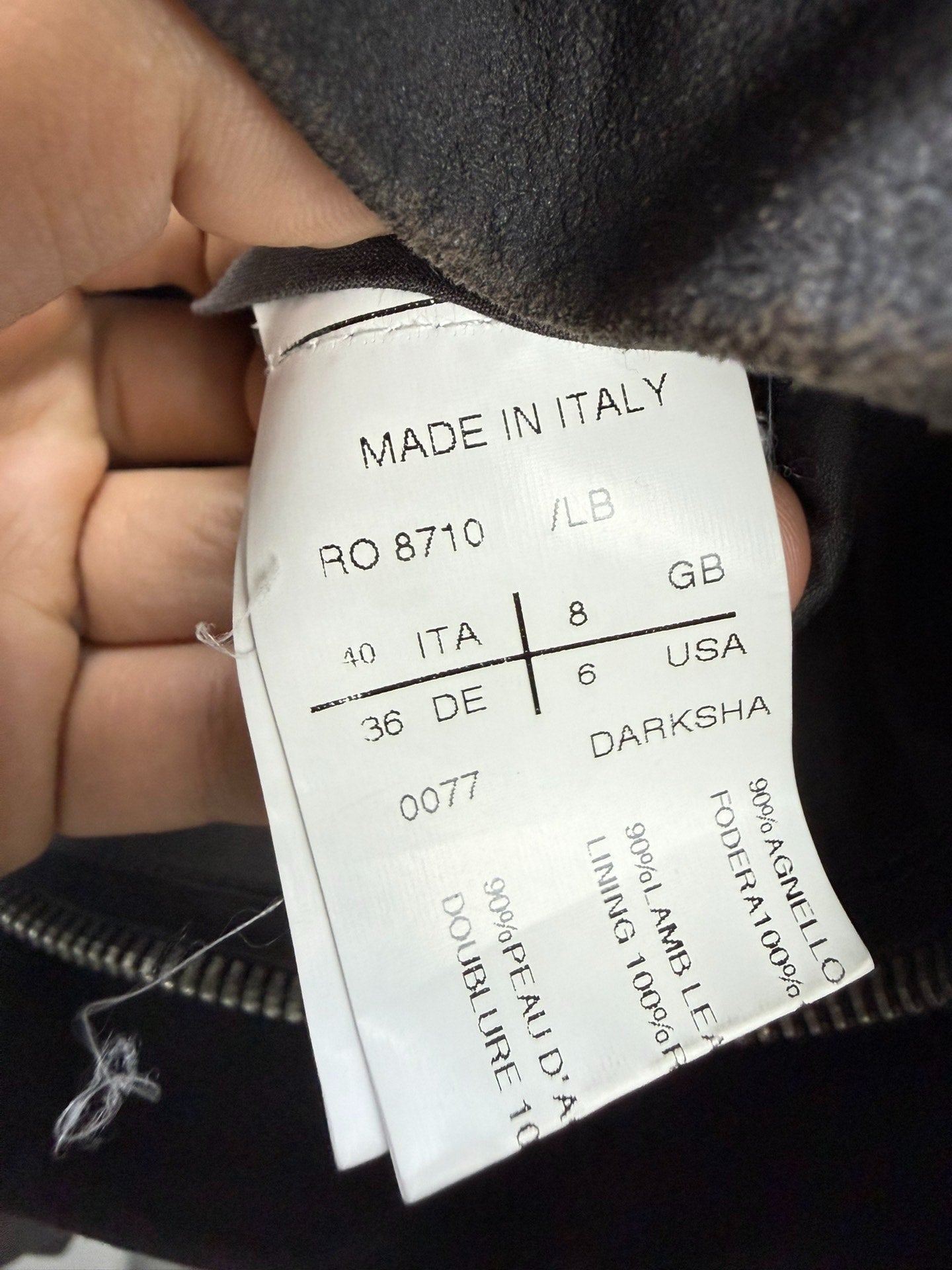 Rick Owens Distressed Sheepskin Jacket 40
