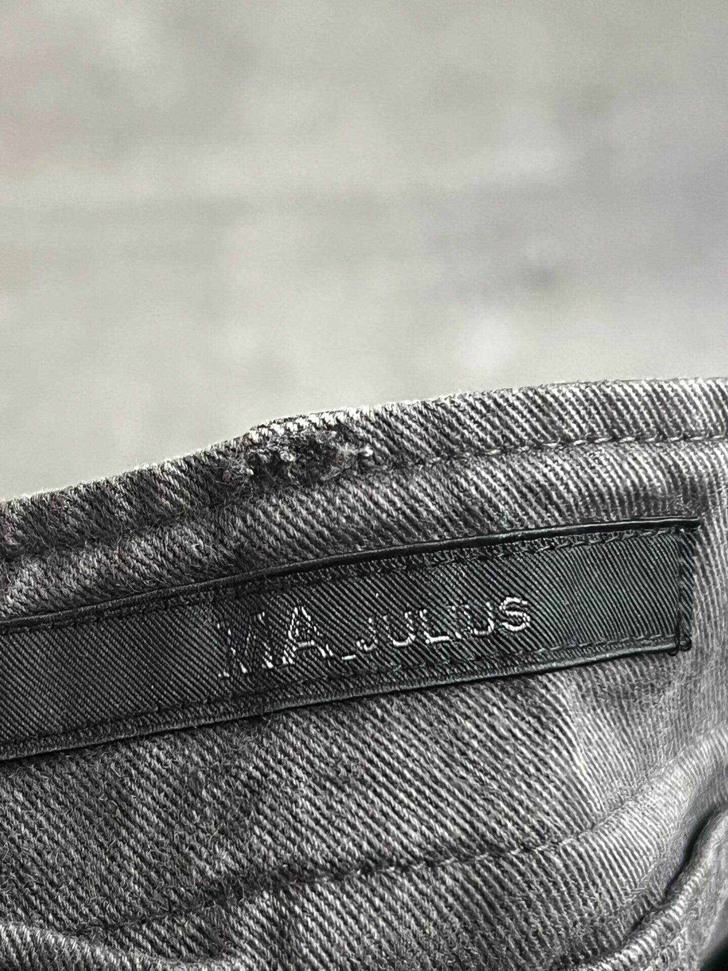 distressed gray tactical cargo pants