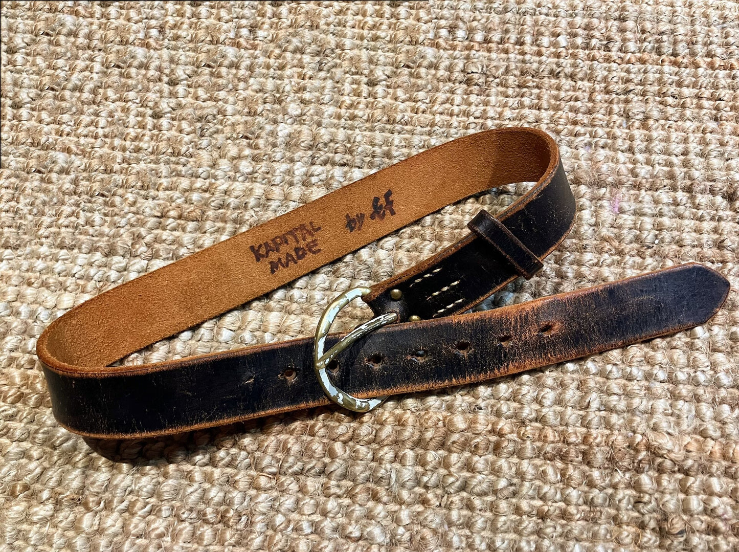 Kapital Thick Leather Waist Belt