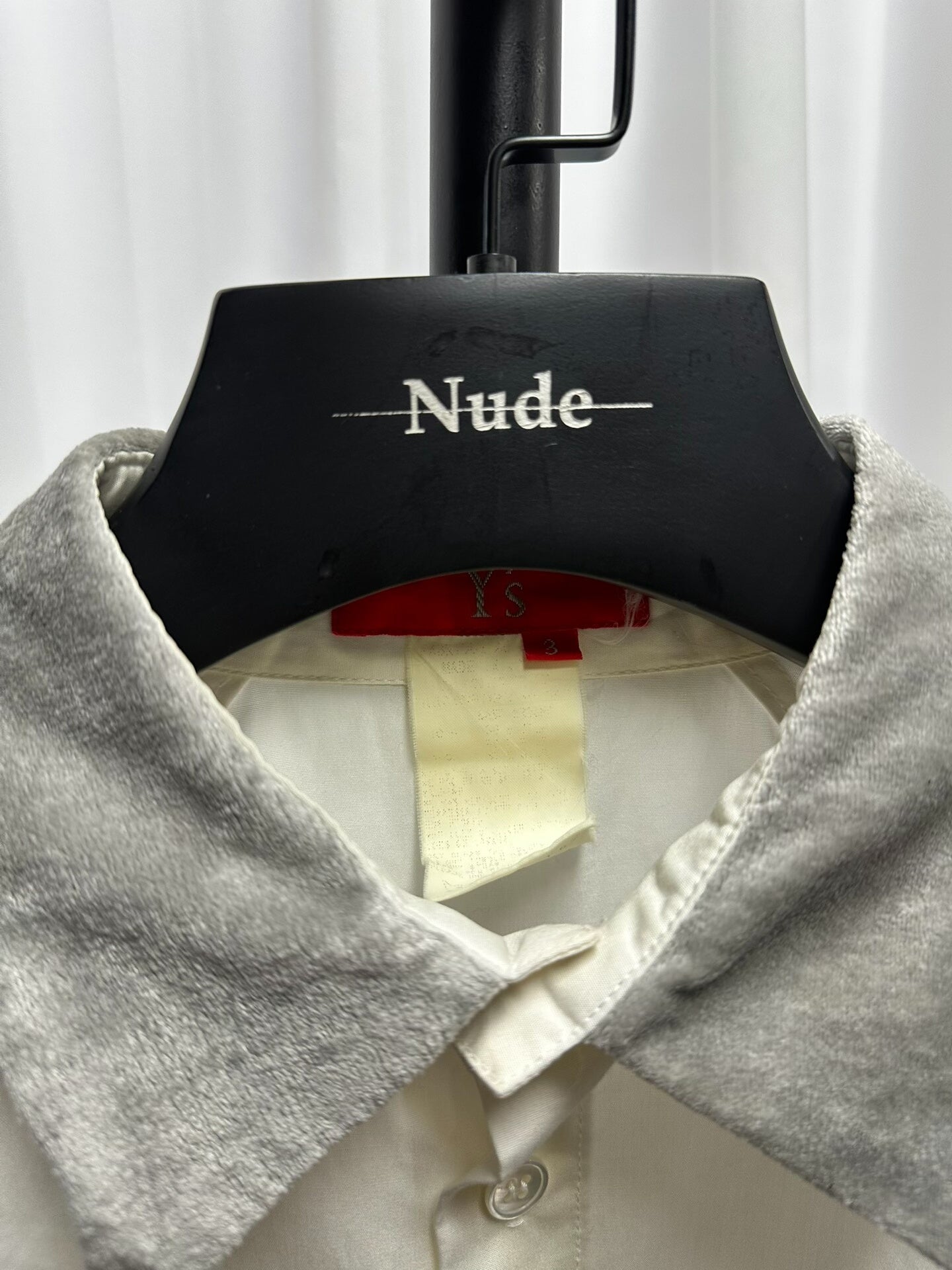 Yohji Yamamoto Y's Velvet Panel Shirt