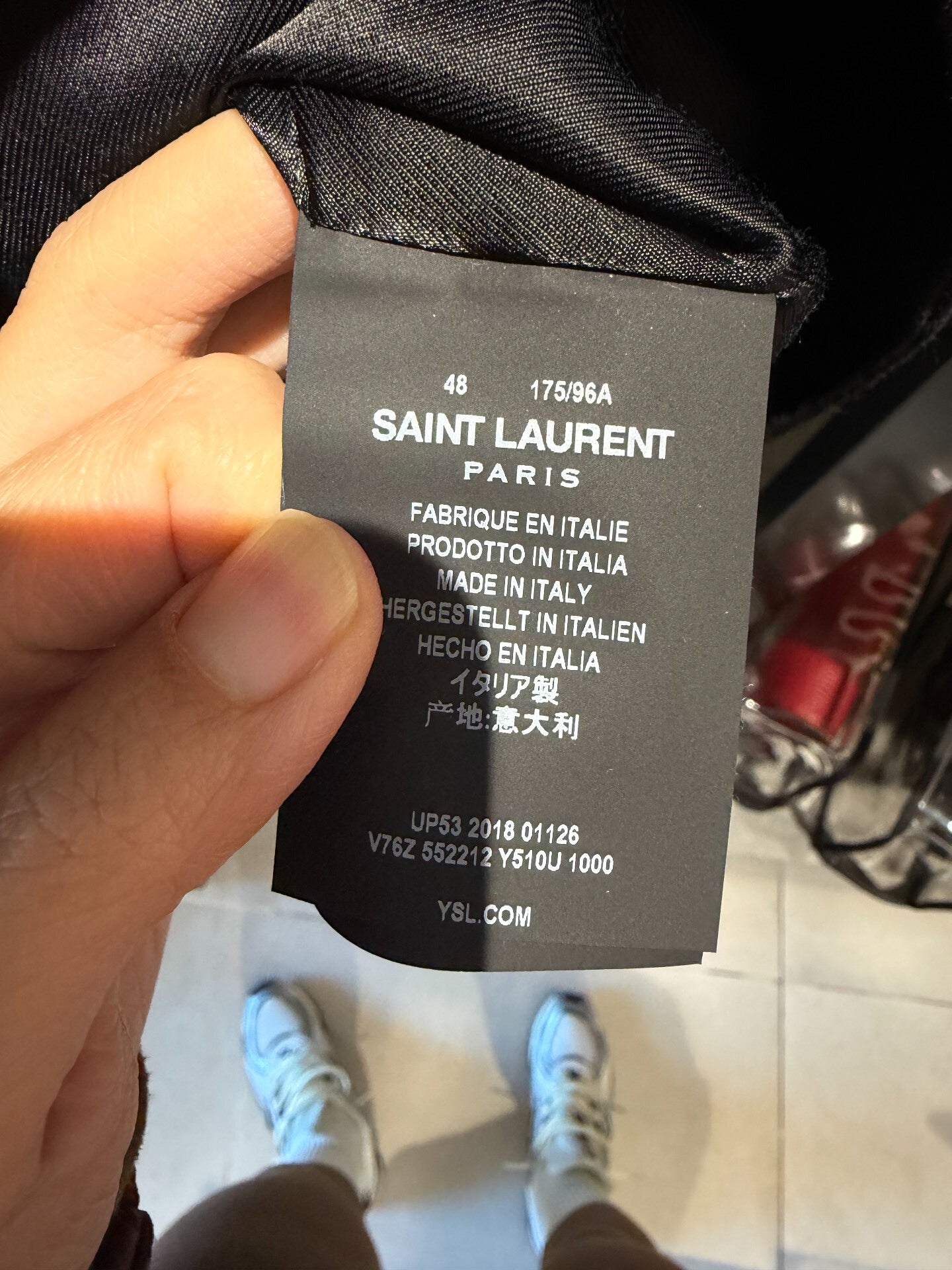 Saint Laurent Cropped Pearl Sequin Jacket