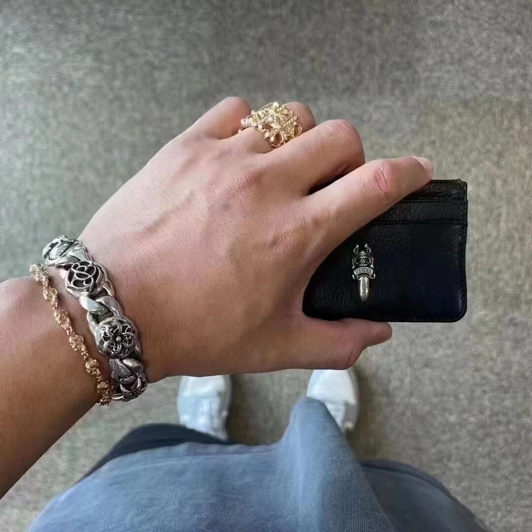 Chrome Hearts Silver Accessory Card Holder