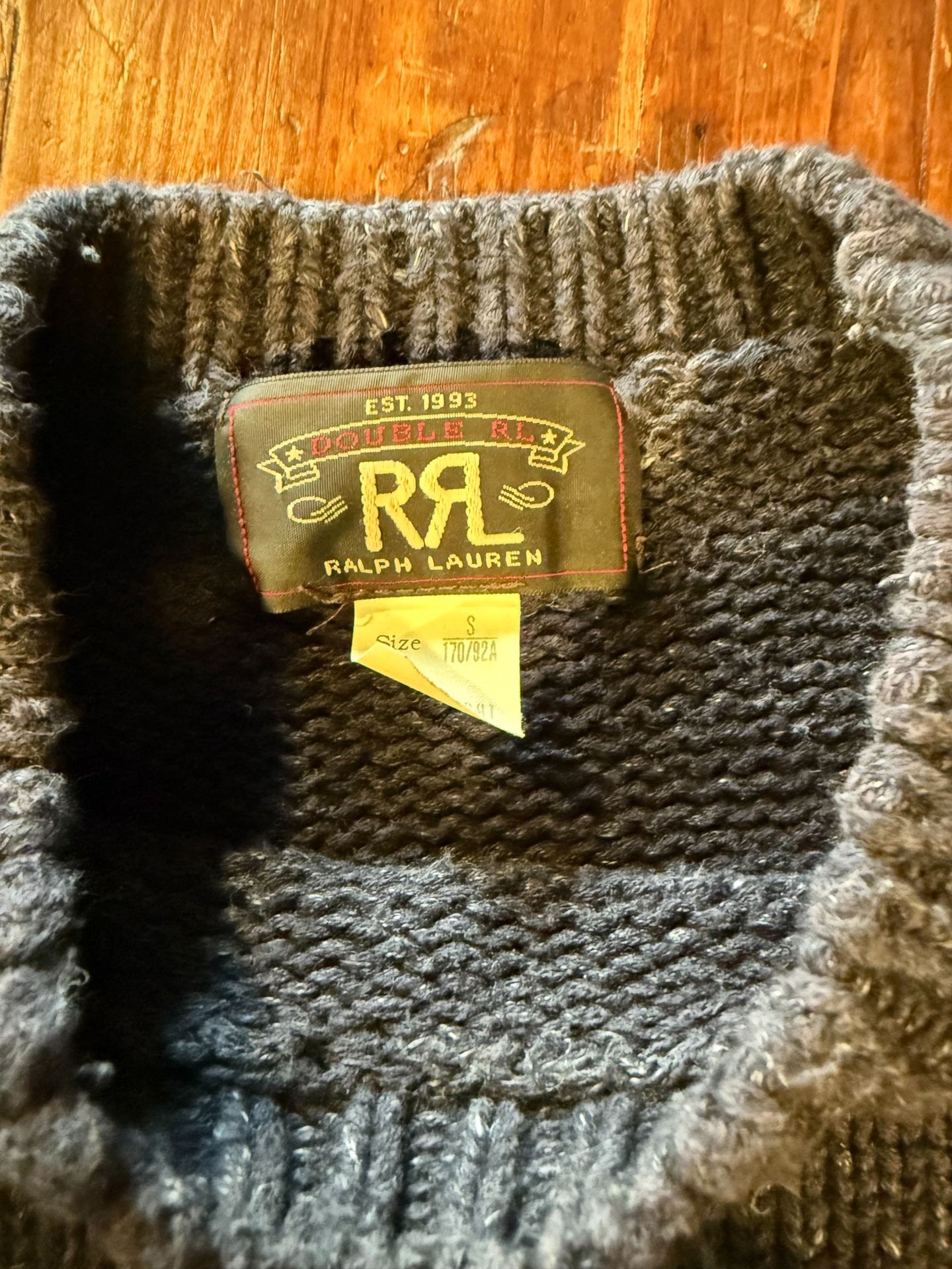 RRL Ralph Lauren Gray Knit Sweater S
