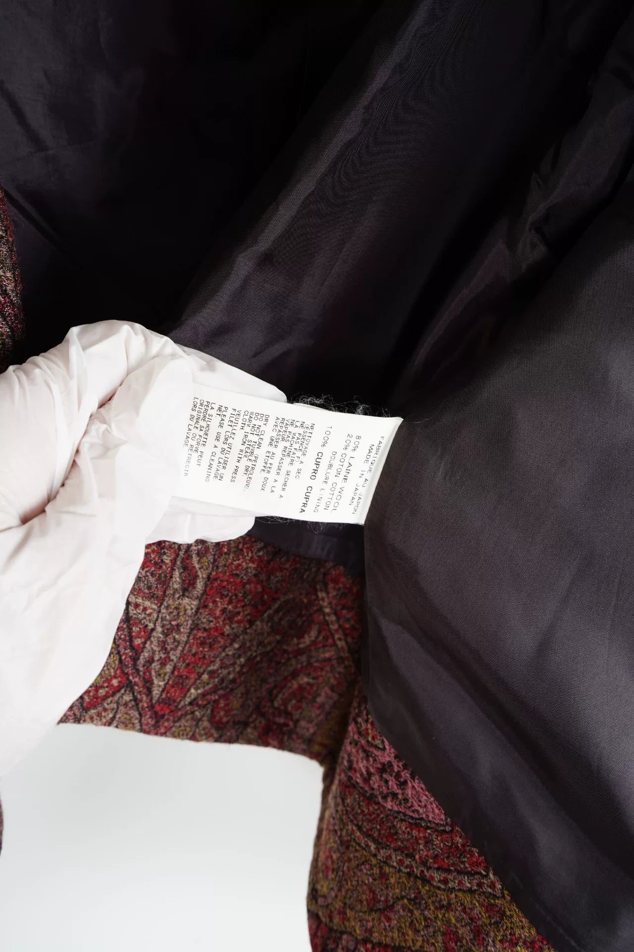 Yohji Yamamoto Embroidered Cloak Coat