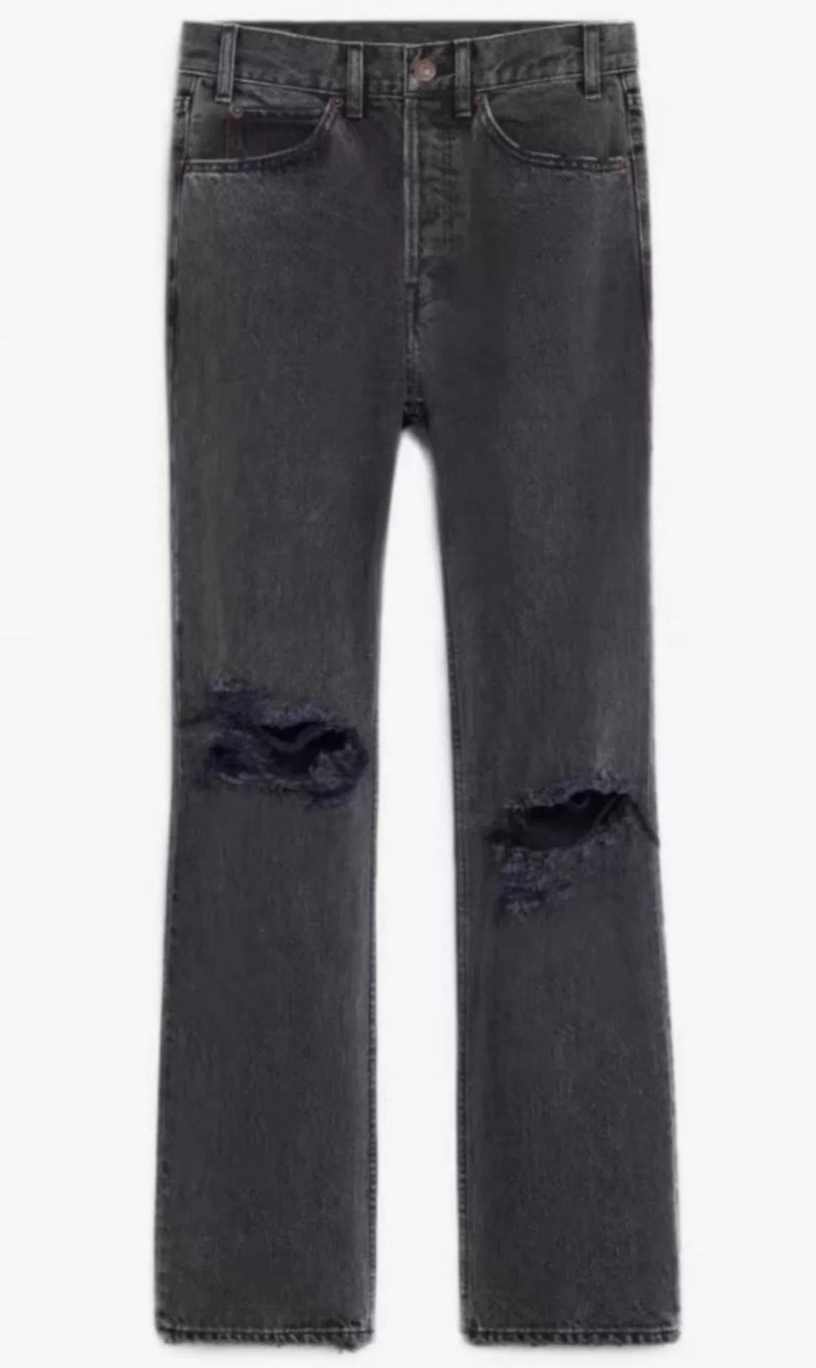 Celine Hedi Slimane Gray Distressed Jeans