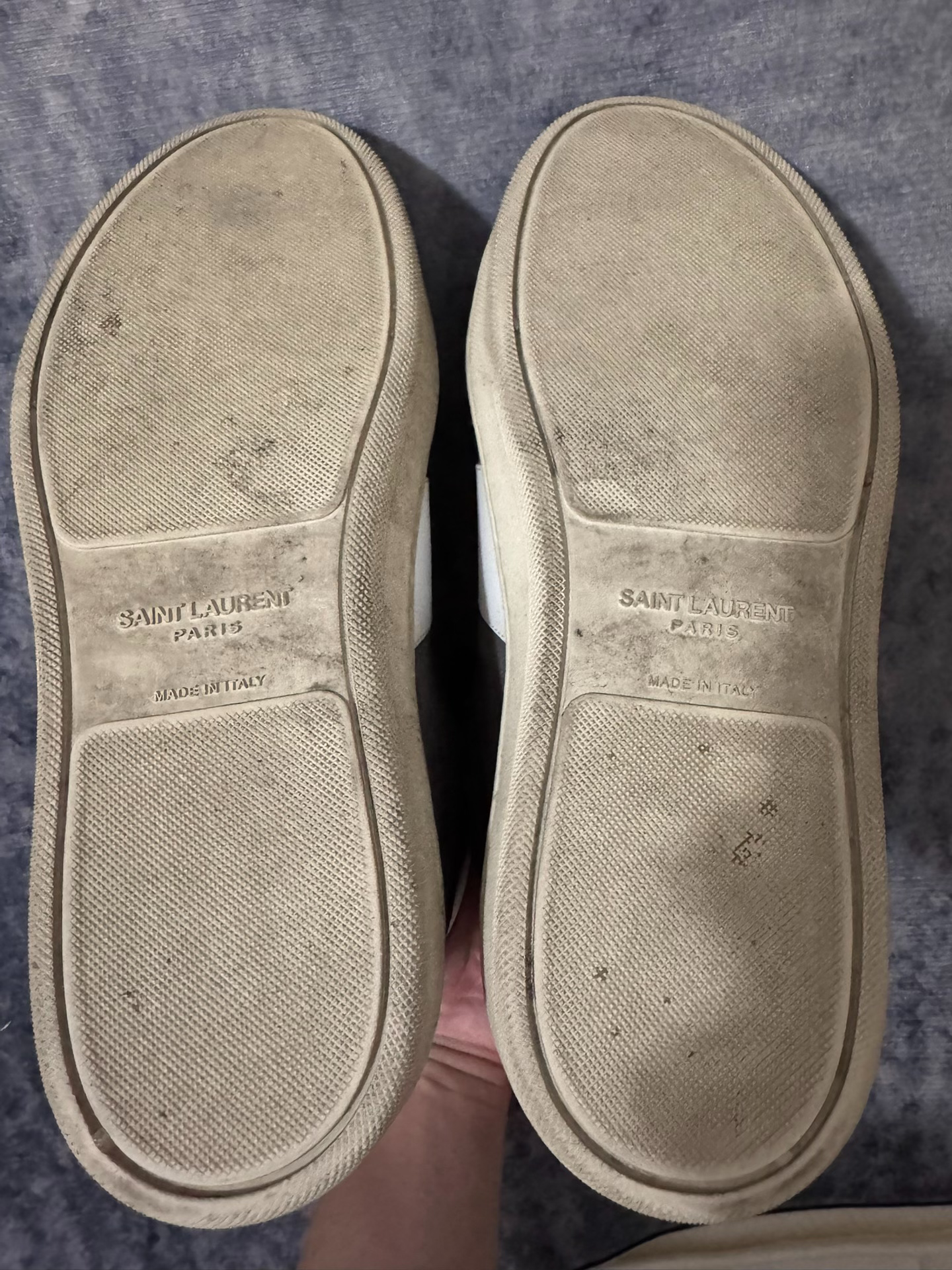 Saint Laurent High-Top Suede Sneakers