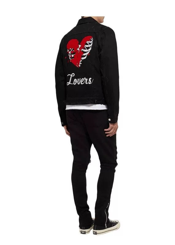 amiri lovers trucker denim jacket