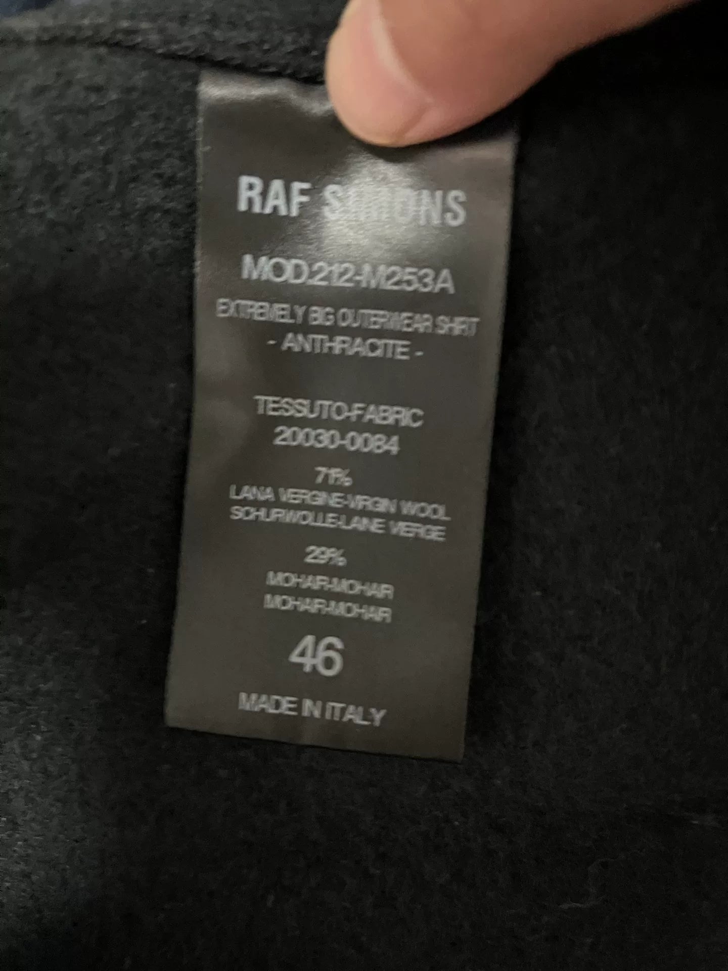 Raf Simons Oversized Outerwear Shirt
