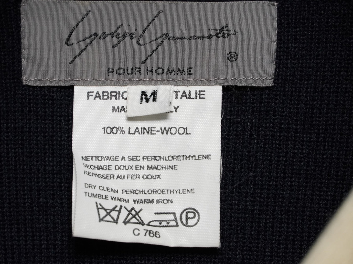 Yohji Yamamoto 1980ss Navy Collar Wool Sweater