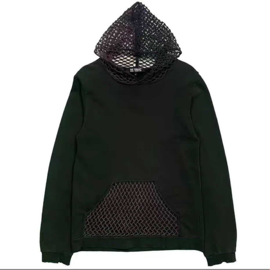 raf simons 2003 mesh pullover hoodie