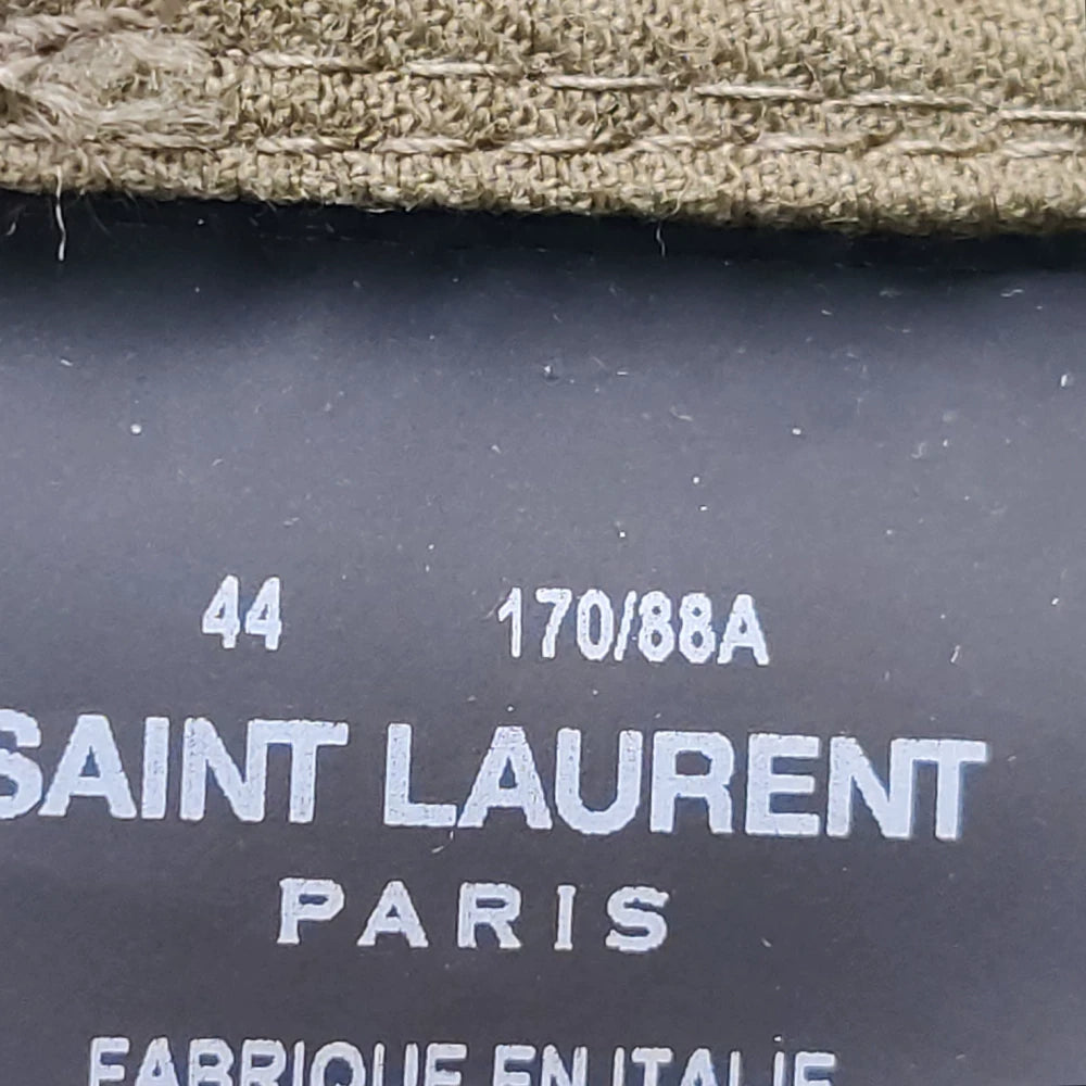 Saint Laurent Olive Green Cotton Jacket