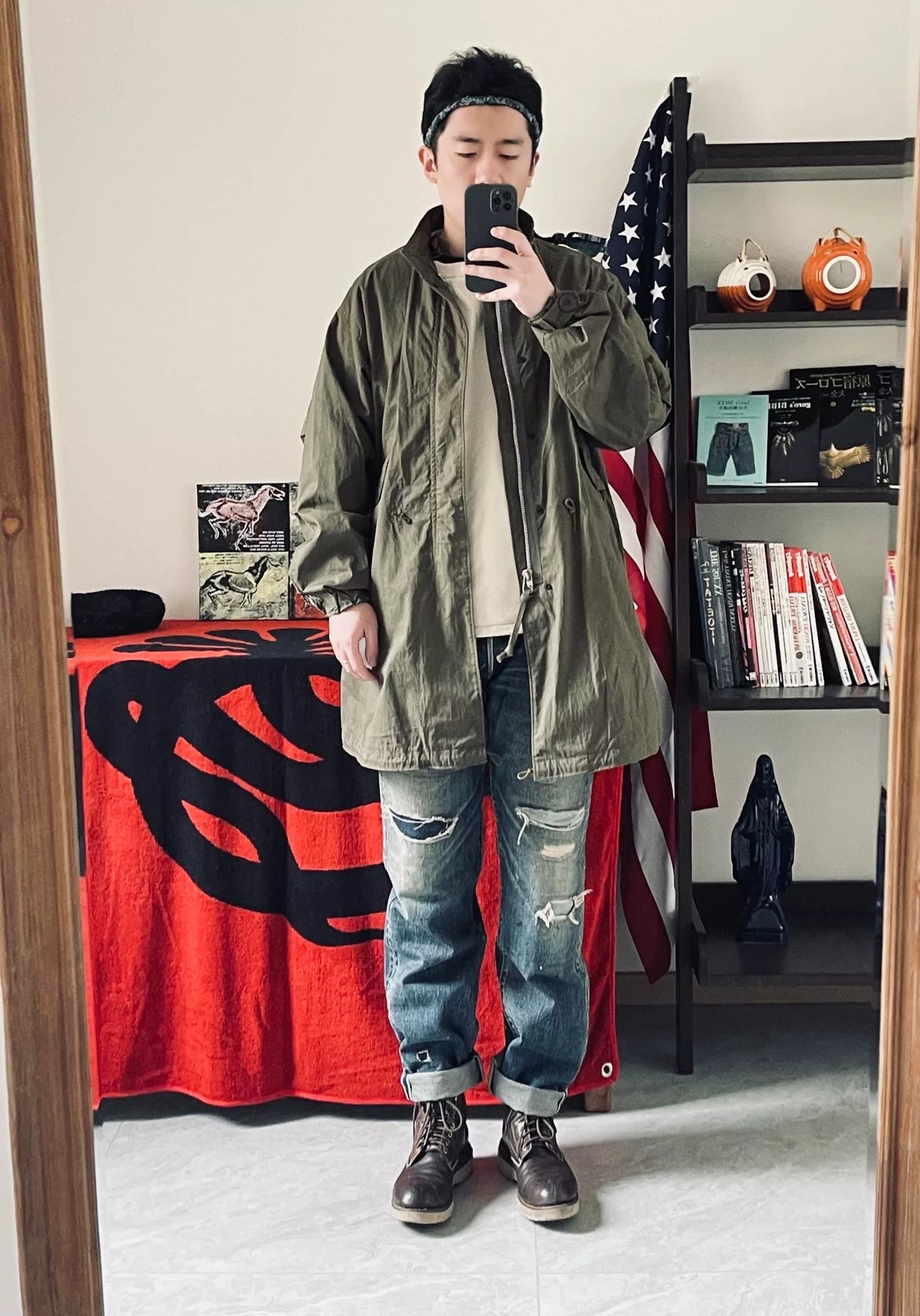 the real mccoys m65 parka jacket