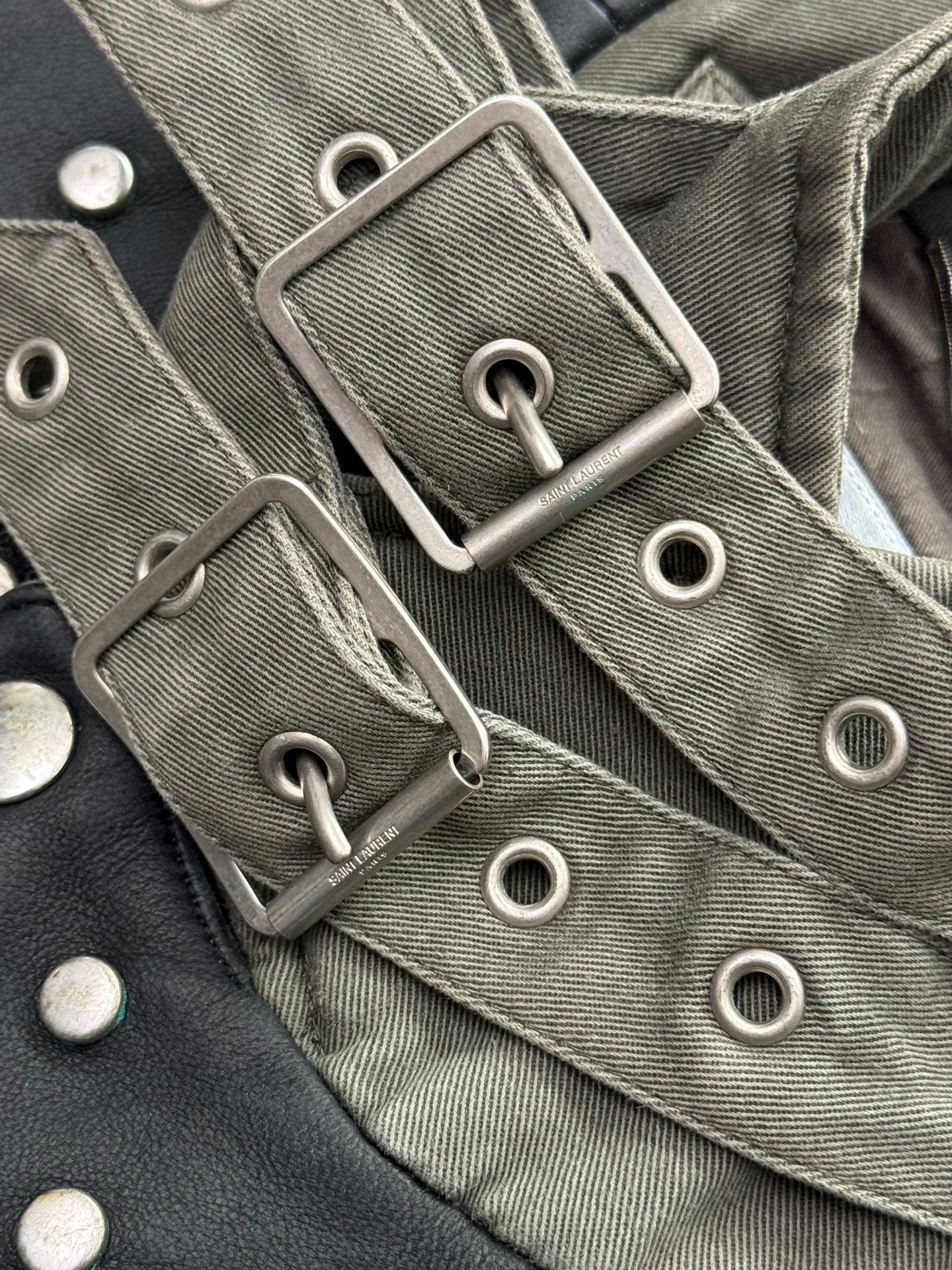 Saint Laurent 2014 Olive Military Jacket
